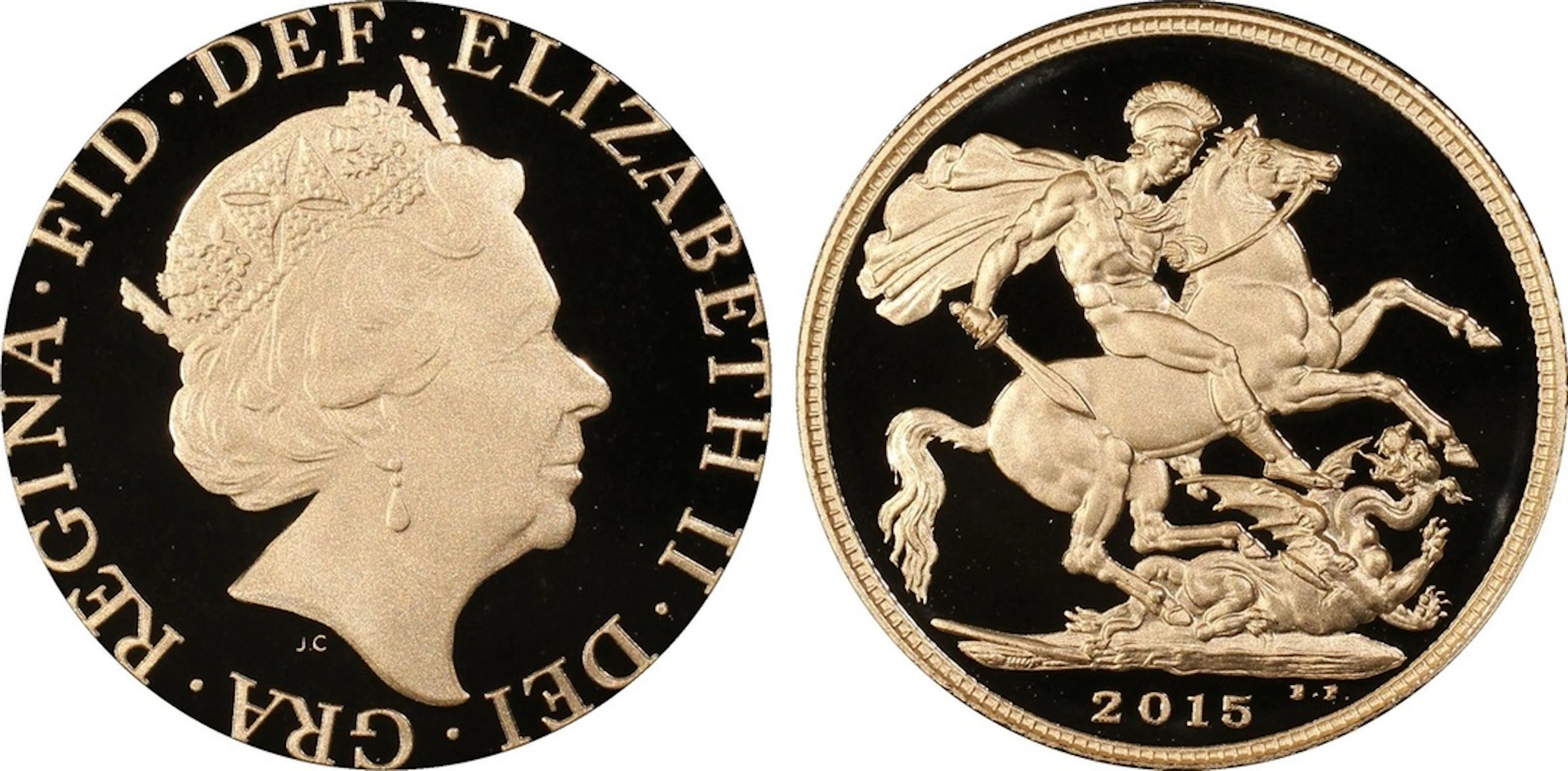 PCGS PR69 DCAM | Elizabeth II (1952-2022), Proof Sovereign, 2015