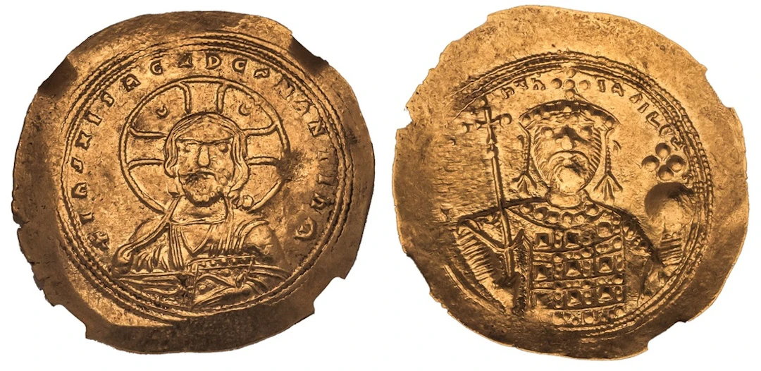 NGC Ch AU | Byzantine Empire, Constantine IX (1042-1055), AV Histamenon