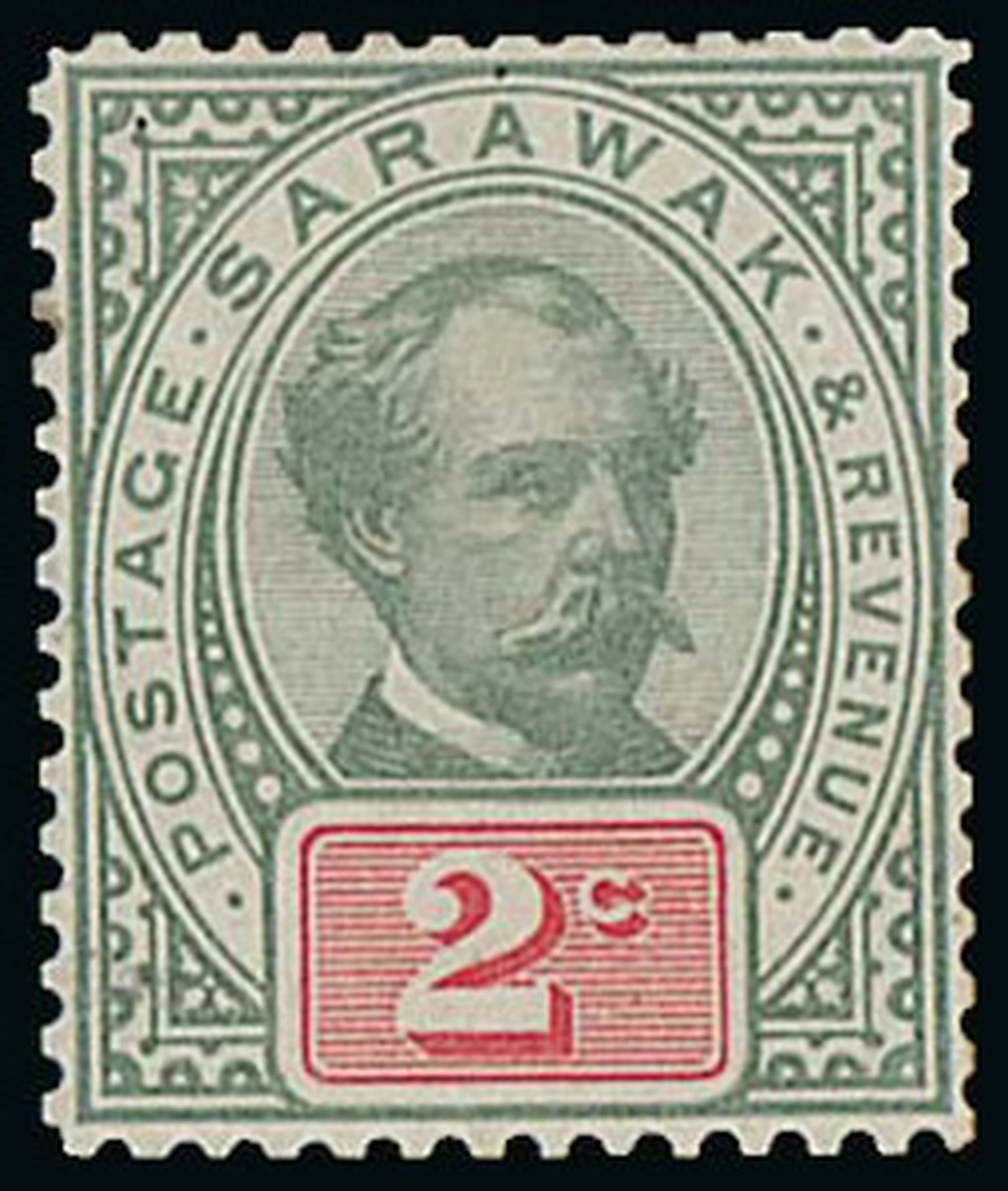 Sarawak 1888-97 "postage & revenue" Issue Perforated Colour Trials