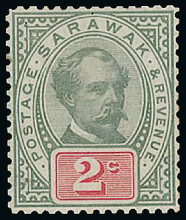 Sarawak 1888-97 "postage & revenue" Issue Perforated Colour Trials