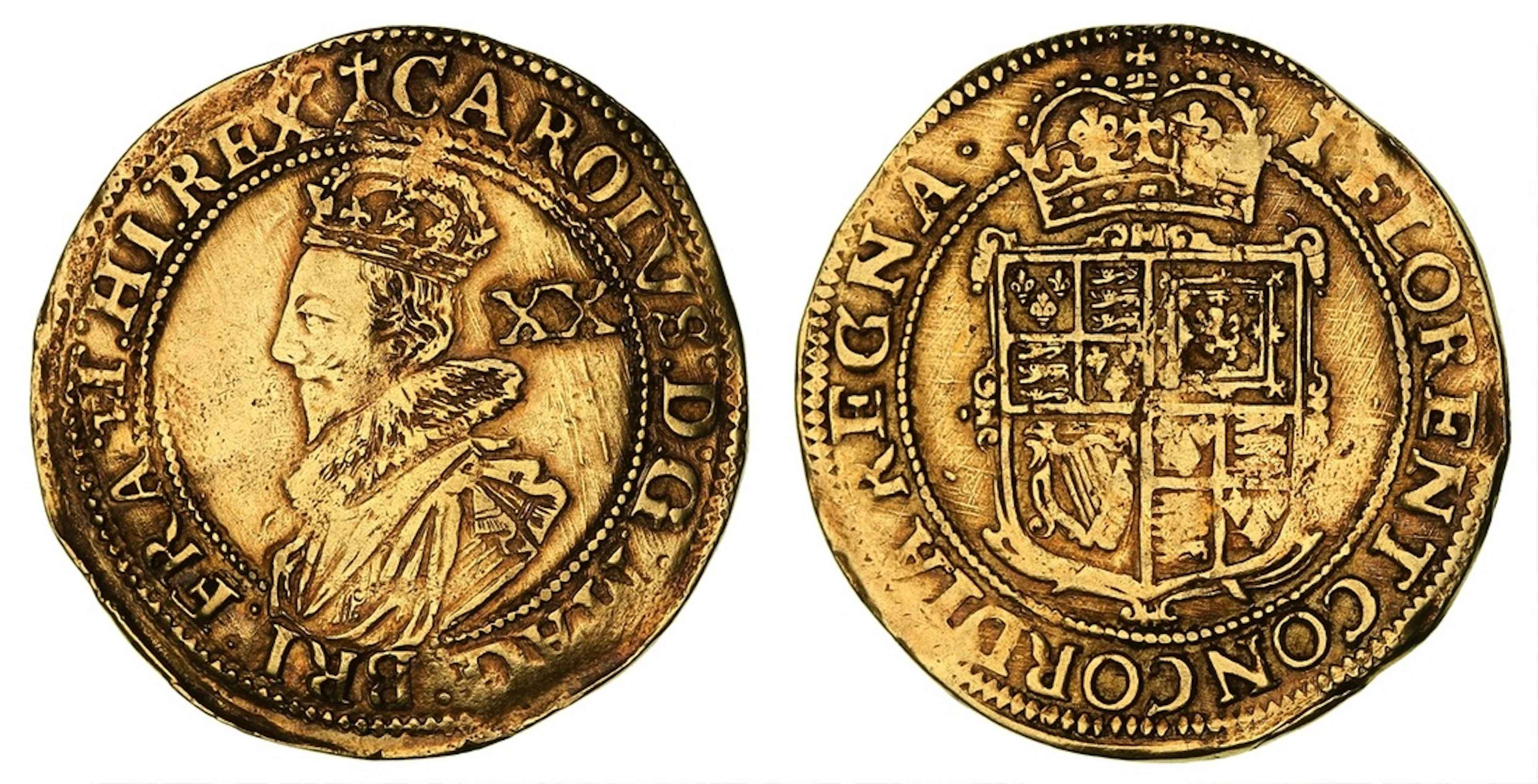 Charles I (1625-1649), Group B, Class I, Unite, 1625-1626, Tower (under