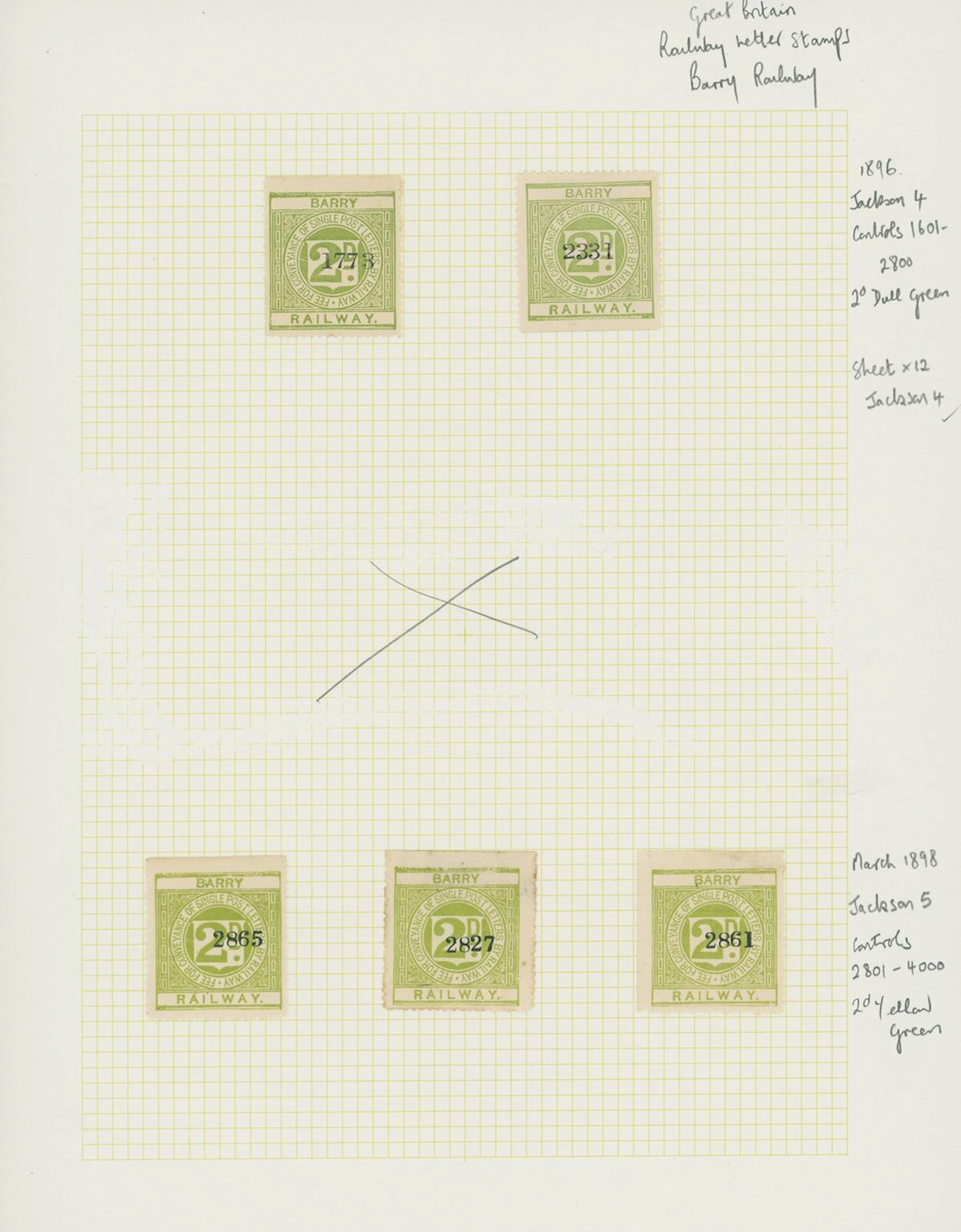 Great Britain Railway Stamps Wales A collection of Railway Letter
