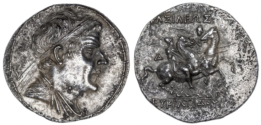 Kingdom of Baktria, Eukratides I (c. 172-145 BC), AR Tetradrachm