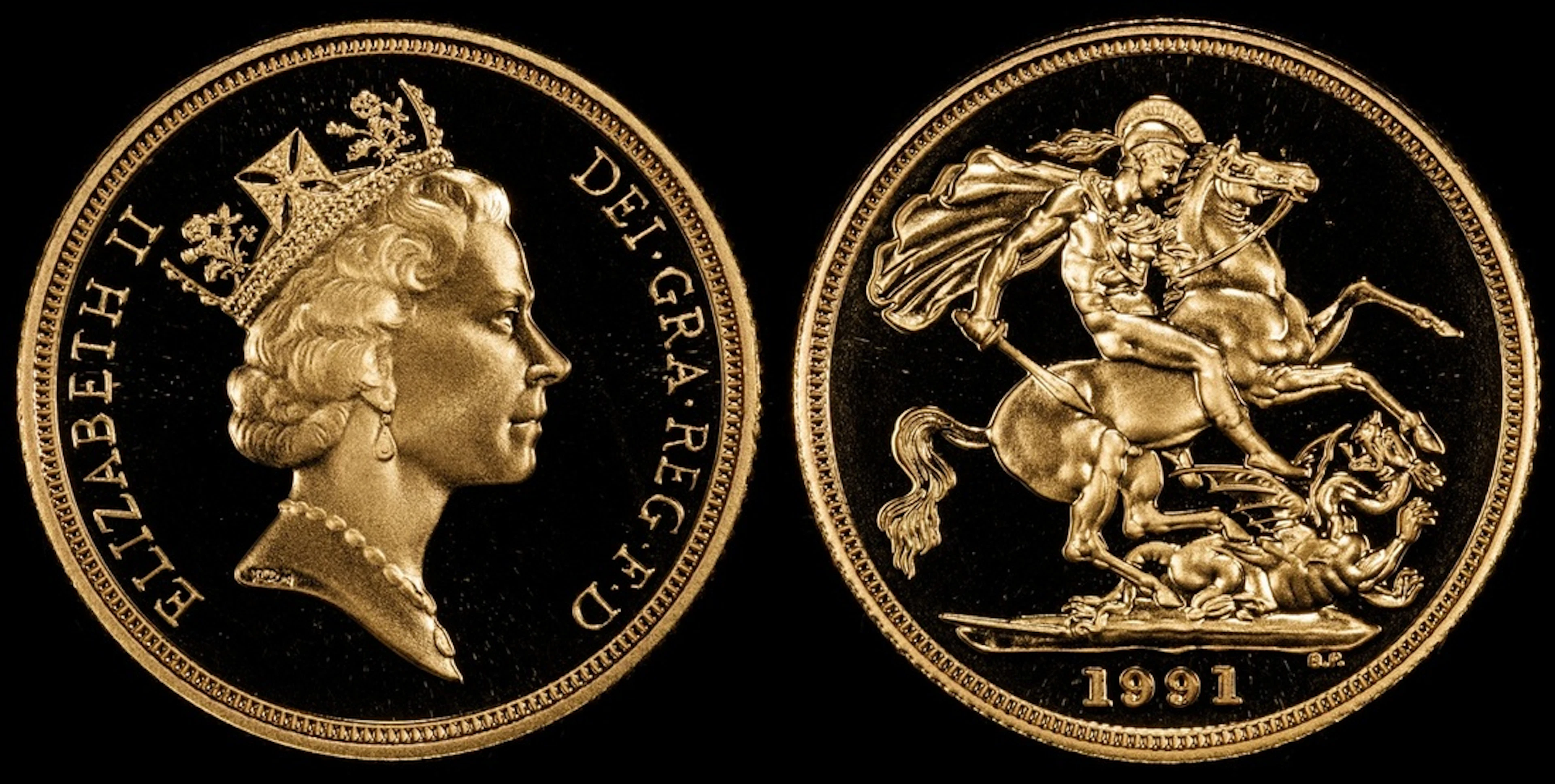 PCGS PR69 DCAM | Elizabeth II (1952-2022), Proof Sovereign, 1991