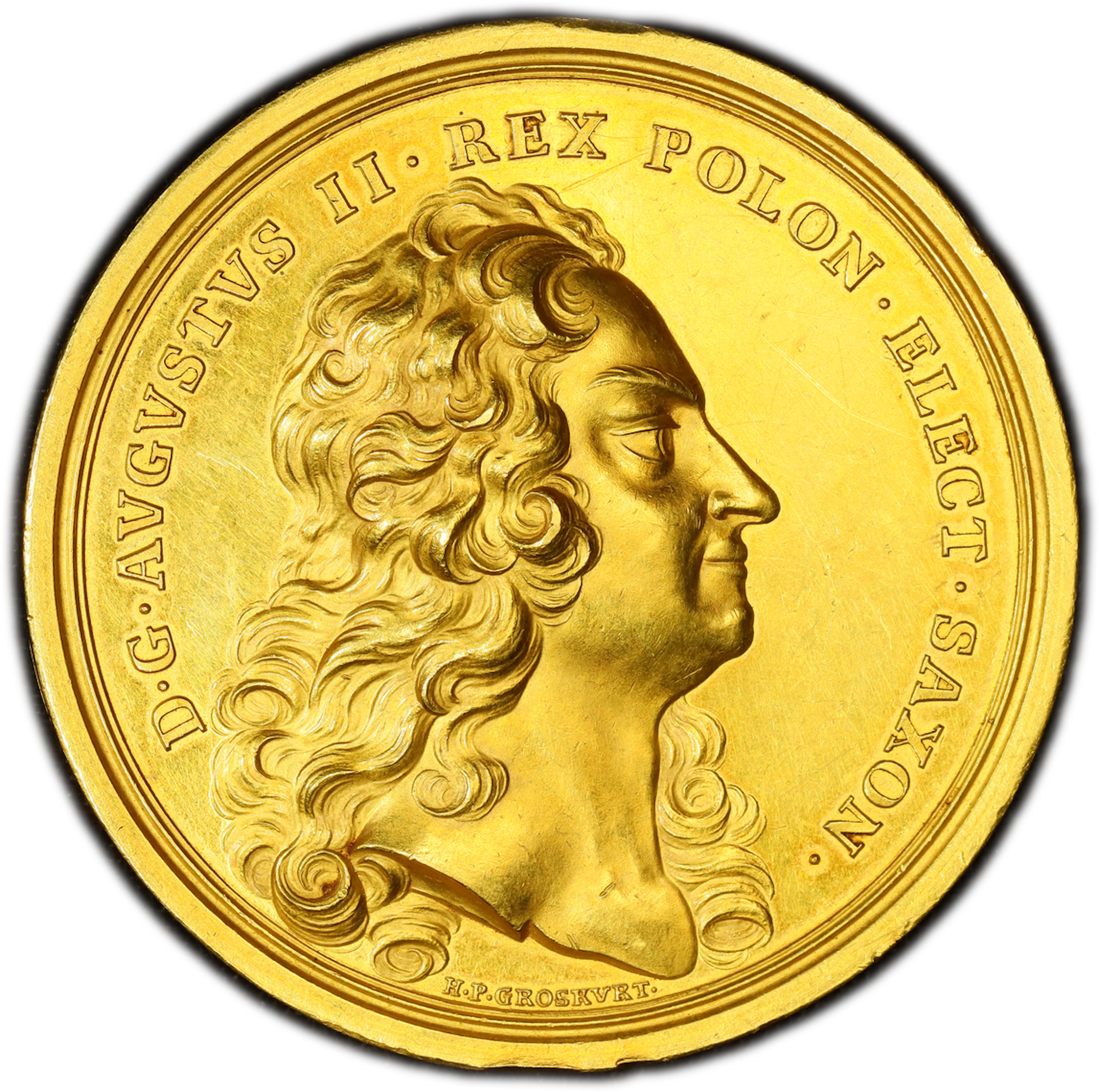 PCGS SP58 | *Top Pop* | Poland, Augustus II "Mocny" (1697-1706 / 1709-1733)
