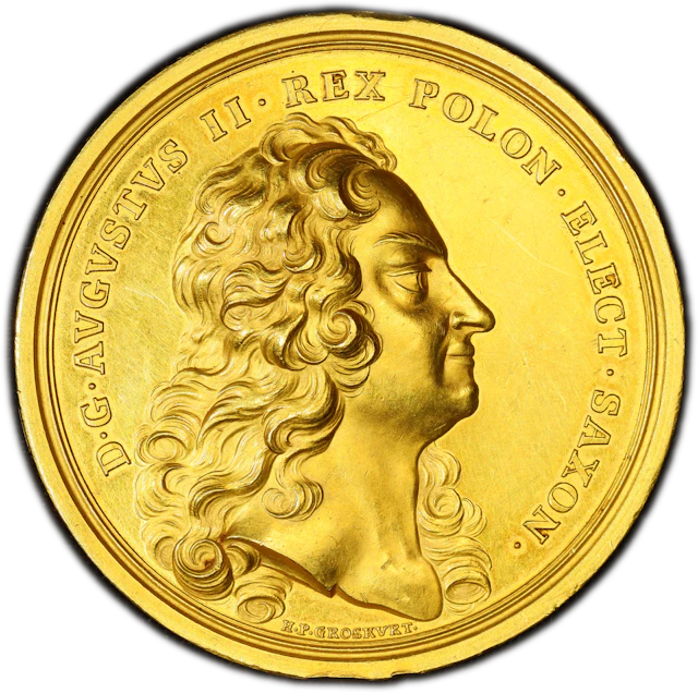 PCGS SP58 | *Top Pop* | Poland, Augustus II "Mocny" (1697-1706 / 1709-1733)