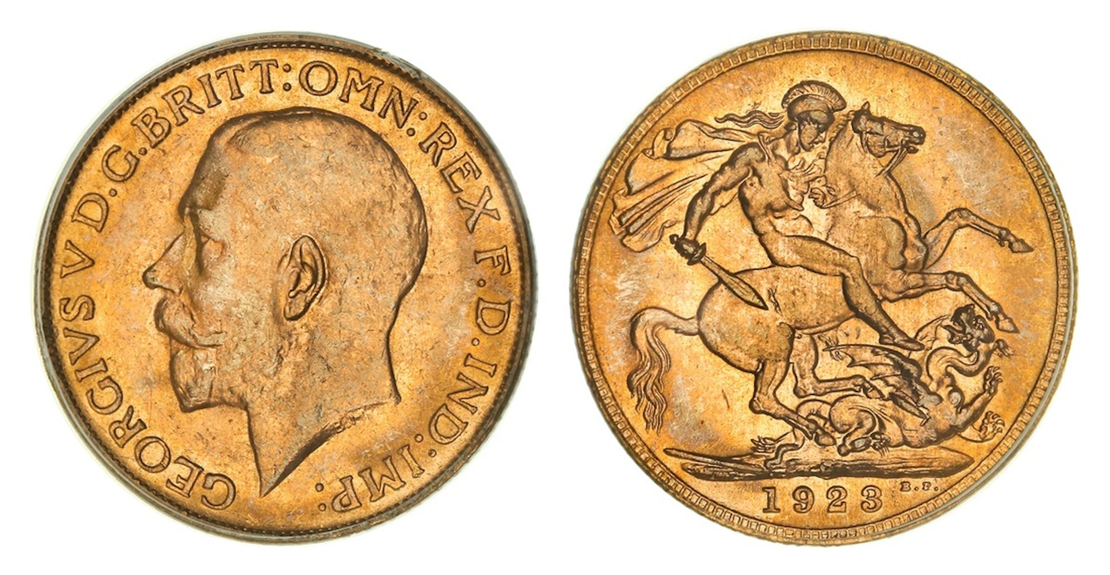 PCGS MS64 | Australia, George V (1910-1936), Sovereign, 1923-P, Perth
