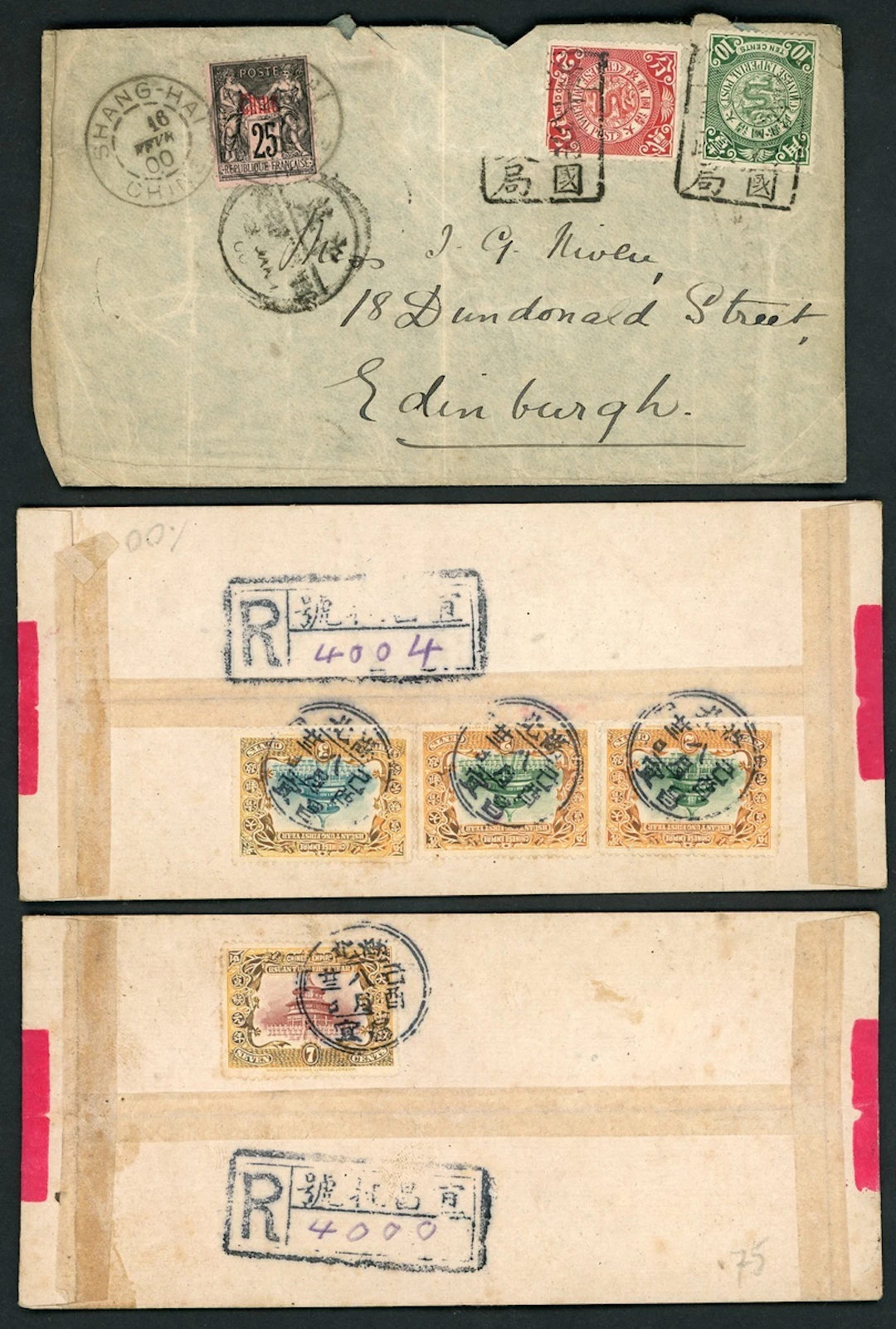 China 1898-1910 Imperial Chinese Post Covers