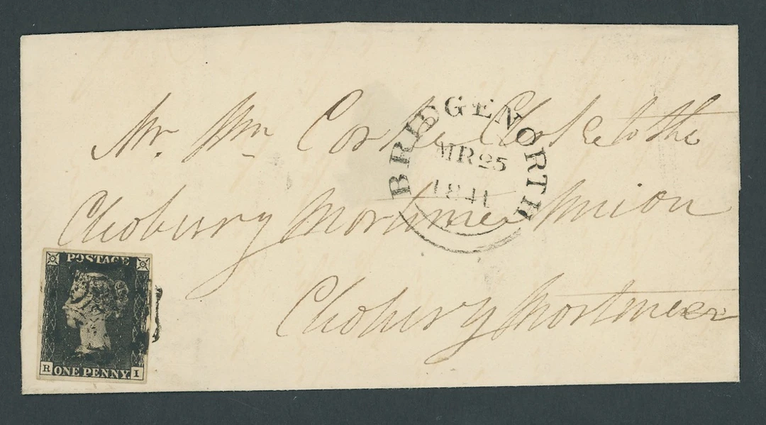 Great Britain 1840 One Penny Black Plate 6 RI, good margins all round