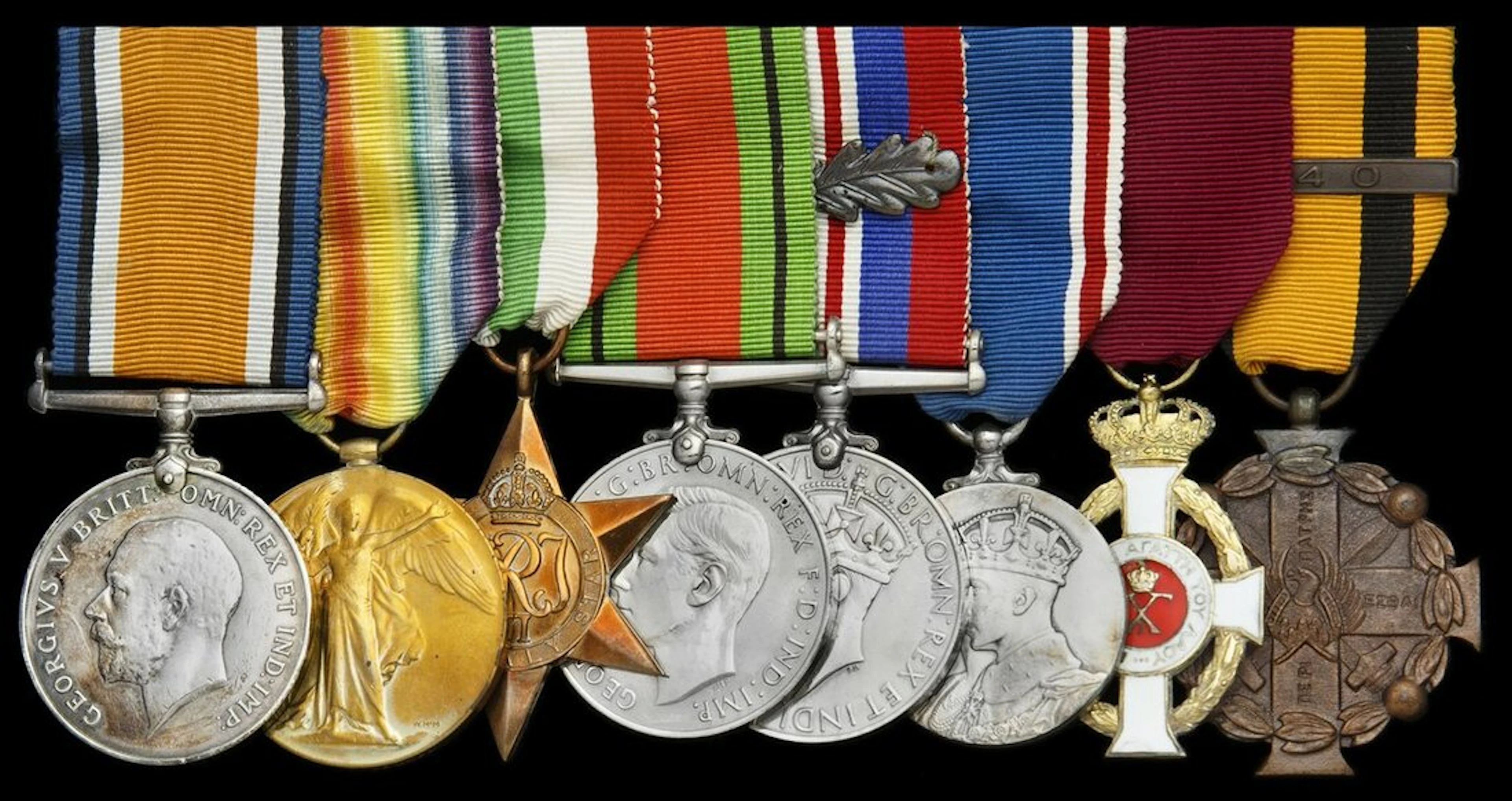 The campaign group of eight awarded to Colonel R. R. Dauban, Royal