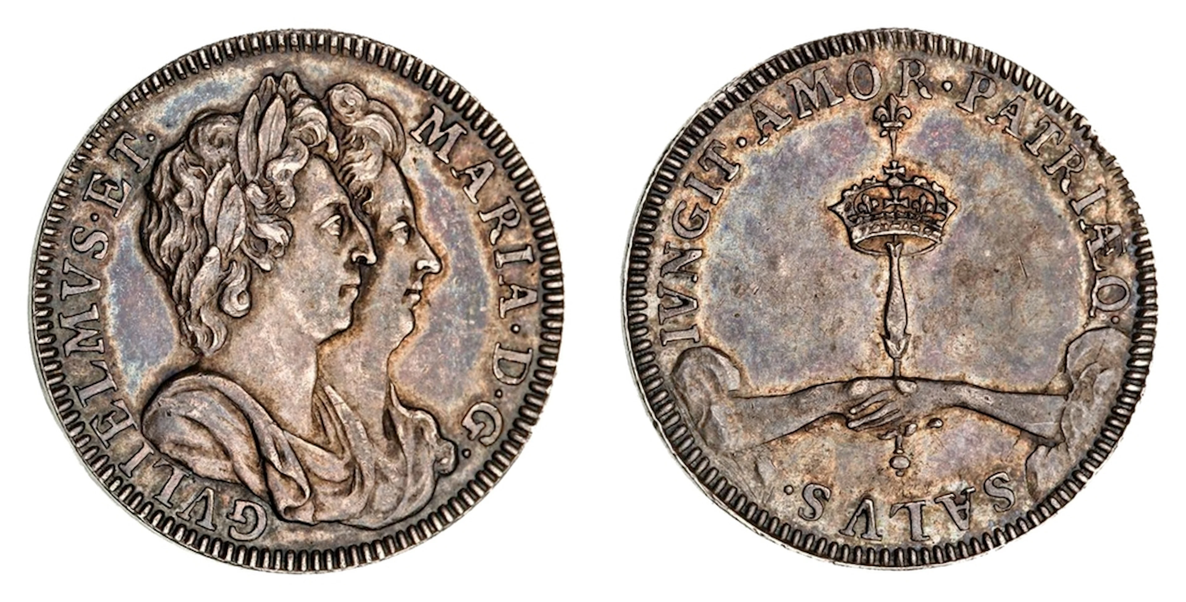 NGC MS63 | *Top Pop* | Tribute to William and Mary, AR Medal, 1689