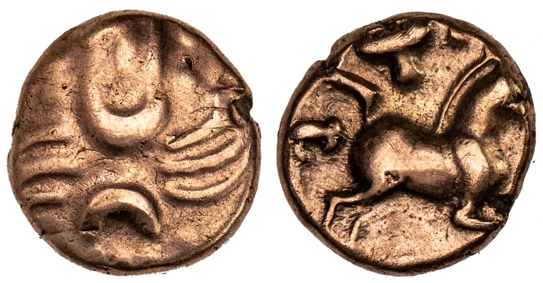 Catuvellauni, Tasciovanus (25 BC - AD 10), AV Quarter-Stater, 'TASCI'
