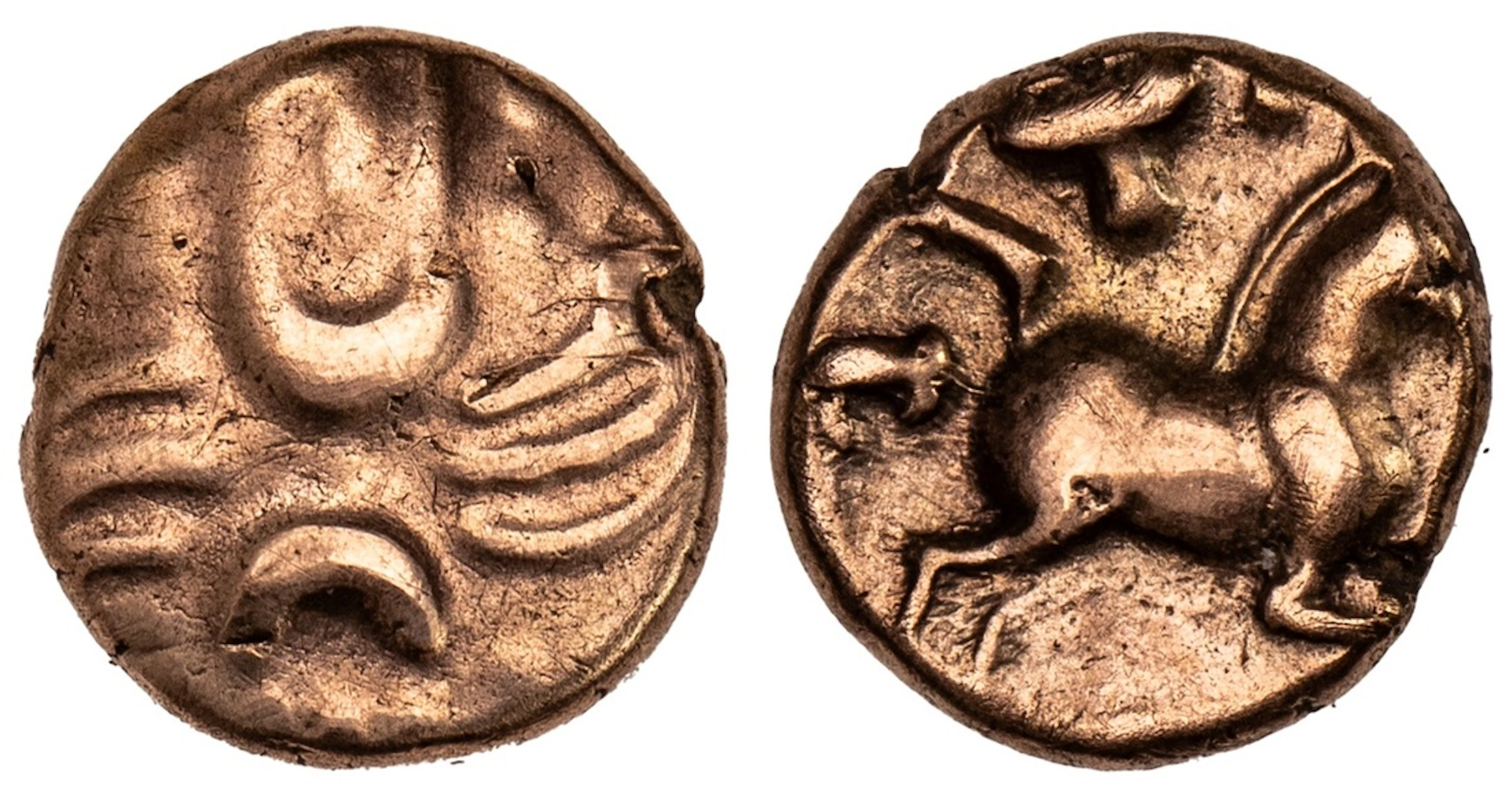 Catuvellauni, Tasciovanus (25 BC - AD 10), AV Quarter-Stater, 'TASCI'