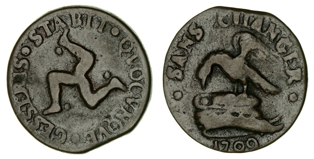 PCGS VG10 - XF | Isle of Man, James Stanley, Tenth Earl of Derby