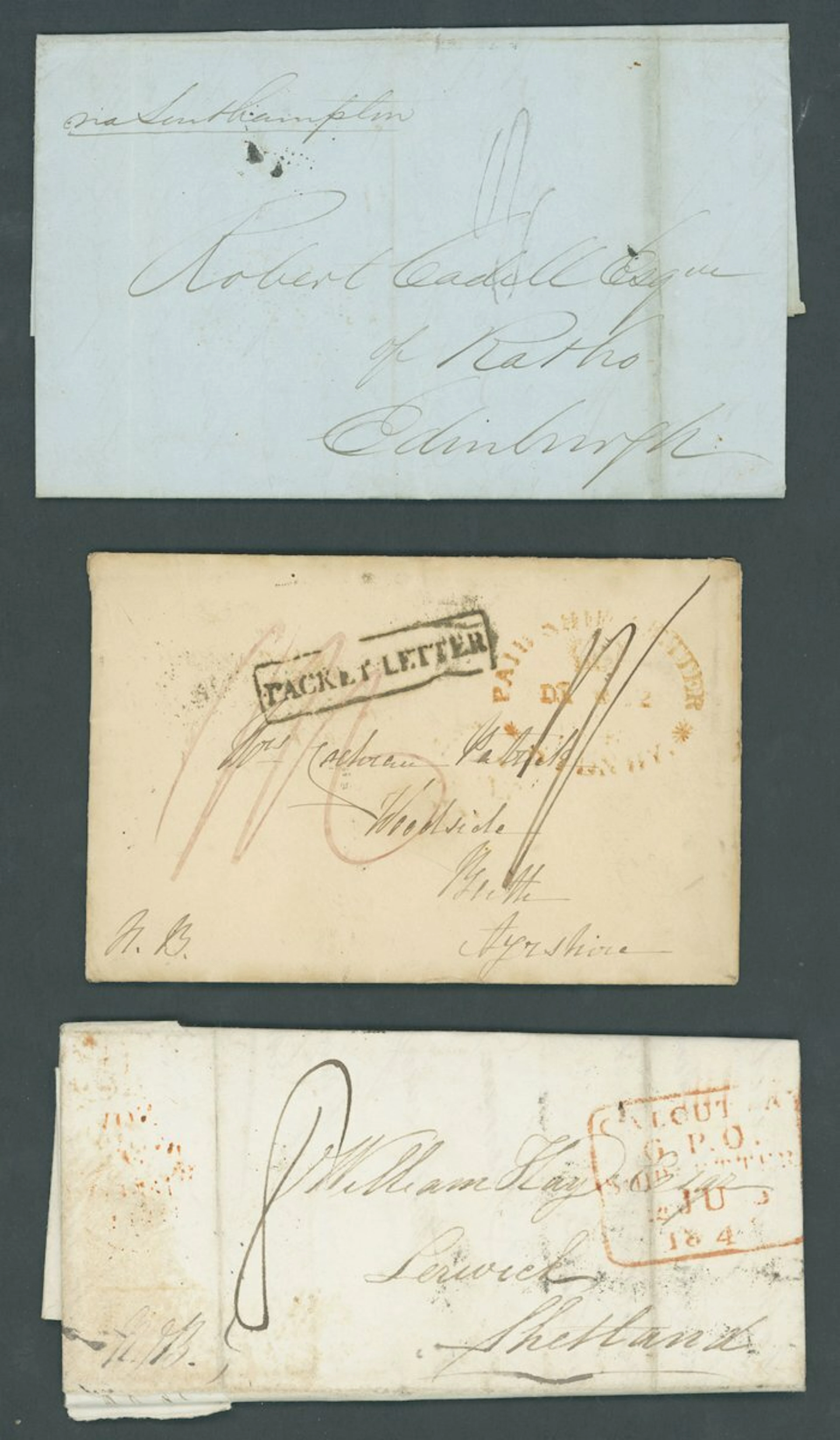 Collections and Ranges Maritime Postal History Ship letters group