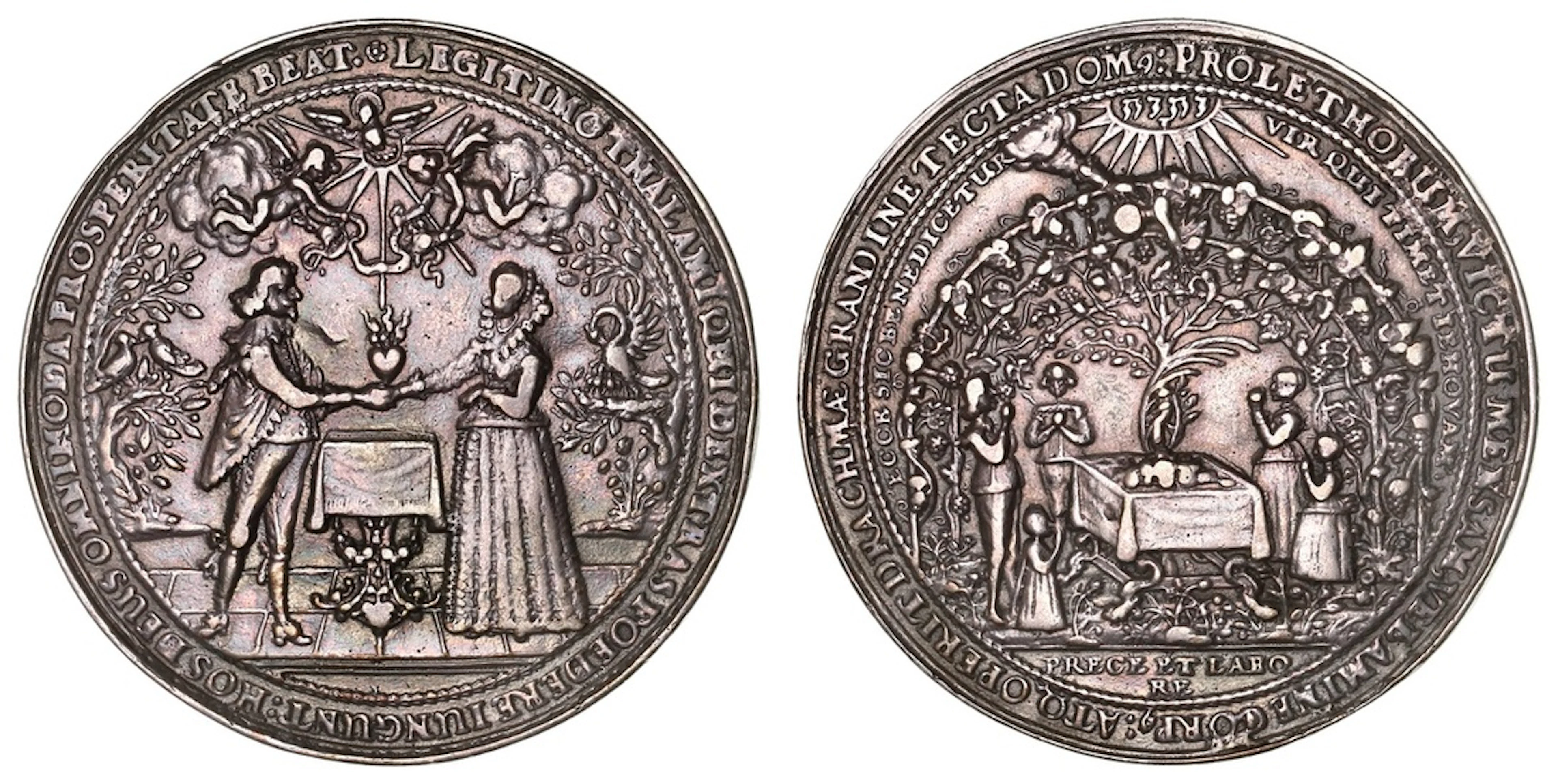 Polish-Lithuanian Commonwealth, Marriage Medal, AR Cast Medal, undated