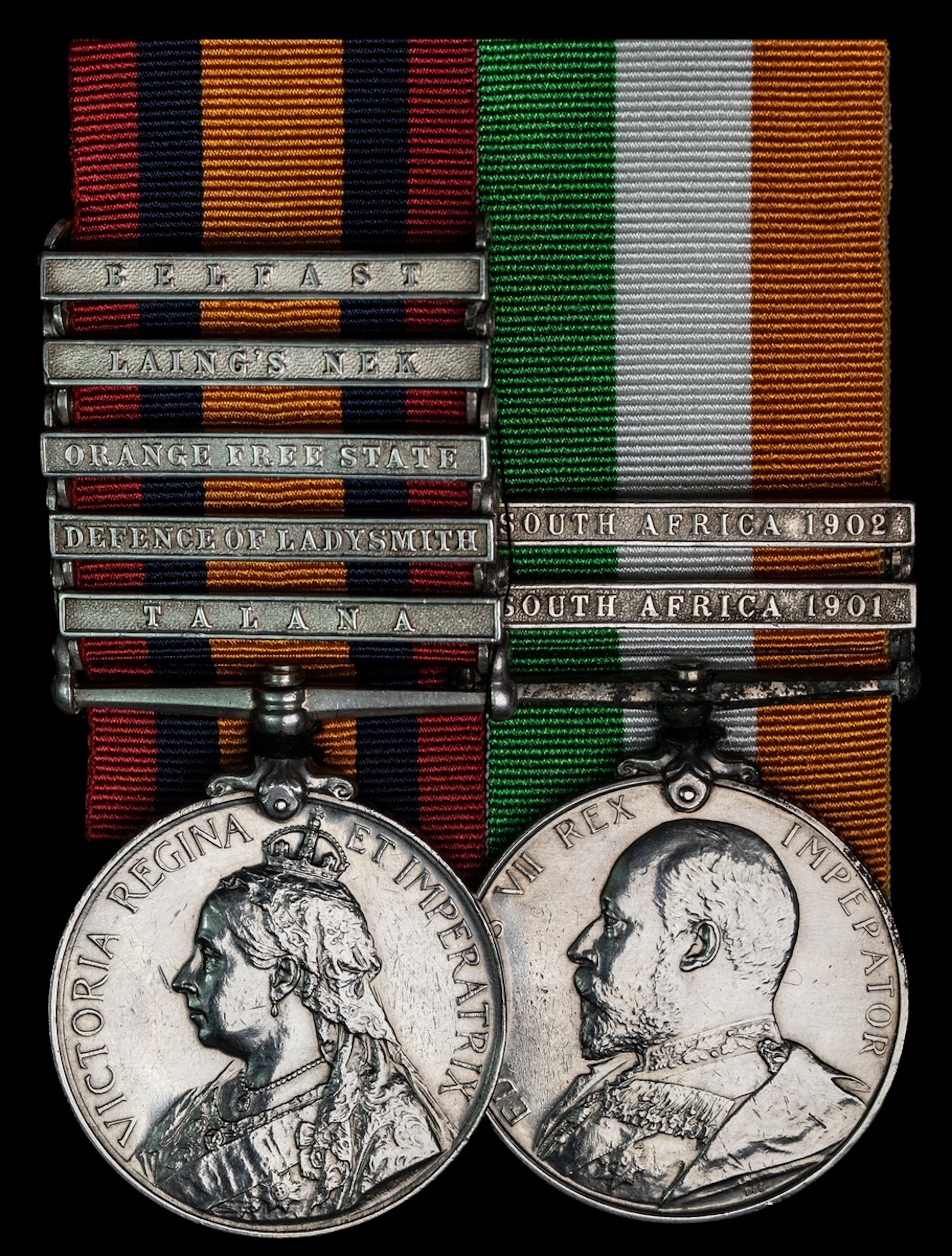 Pair: Private H. Croucher, 4th Hussars, who earned a Talana clasp