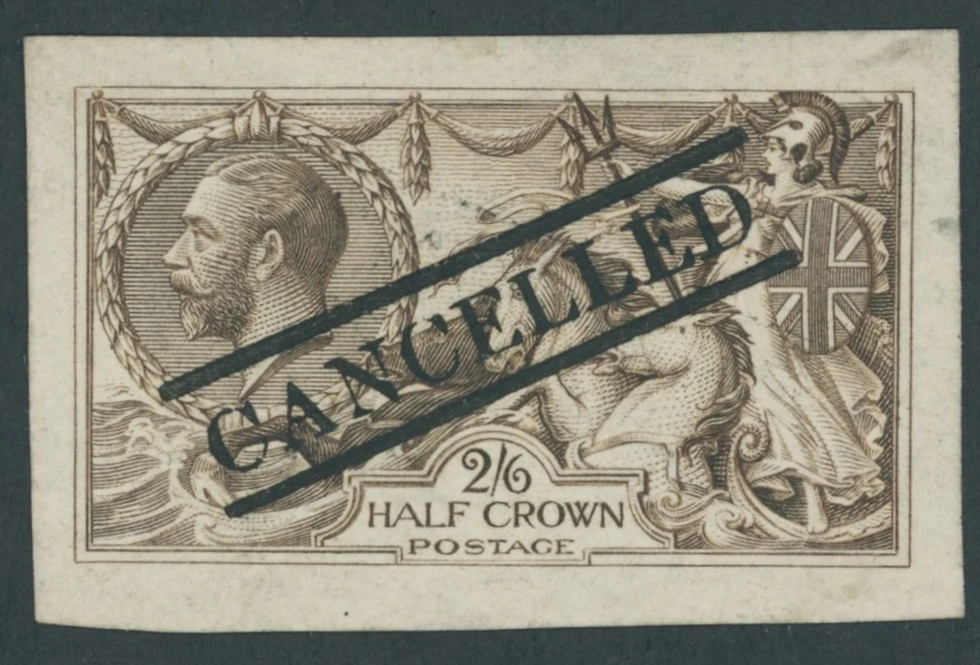 Great Britain King George V 1913 Waterlow 2/6d. Sepia-brown imperforate