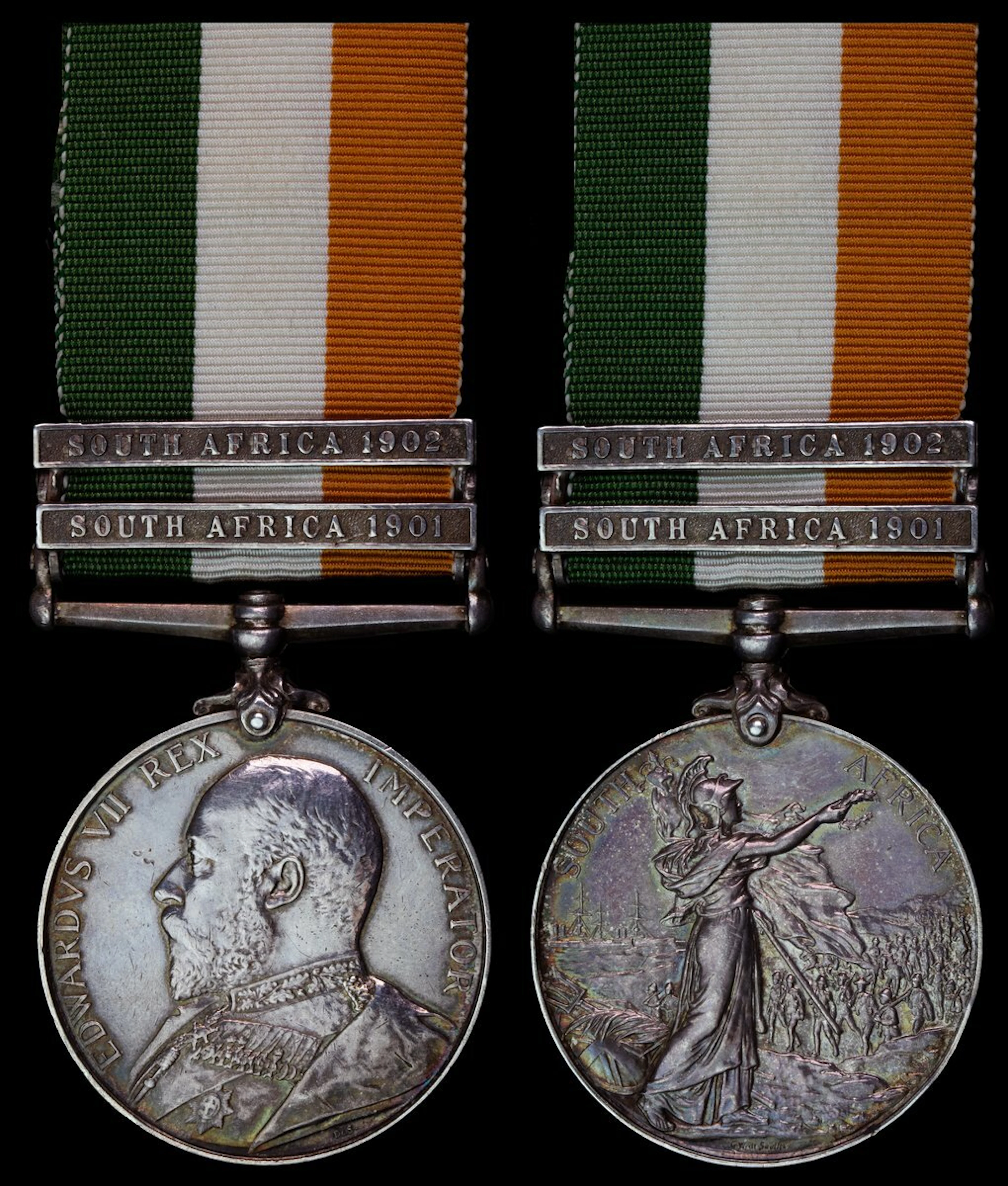 King's South Africa 1901-02, 2 clasps, South Africa 1901, South Africa