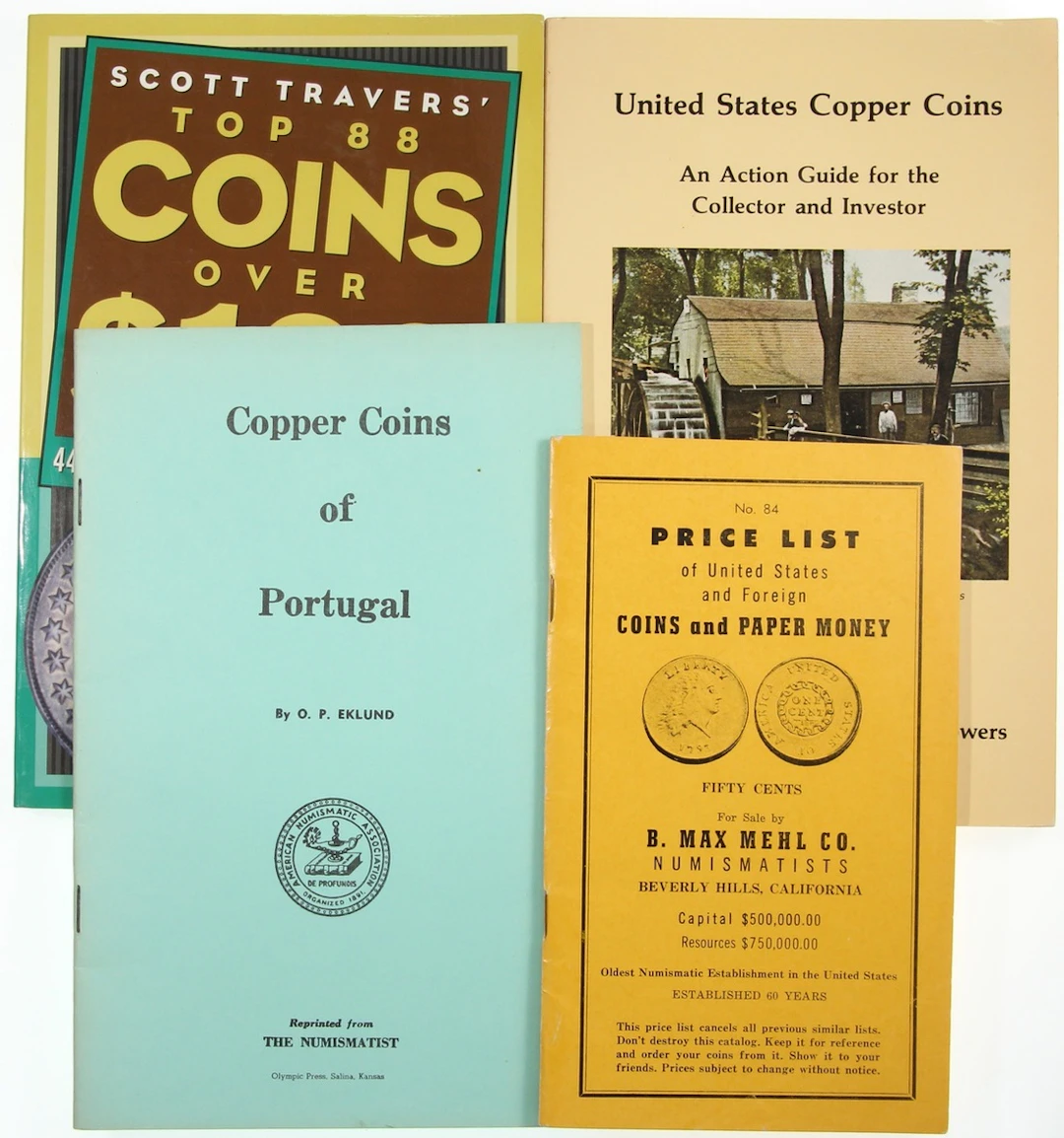 Literature: World and US coins, a group of 4x, including