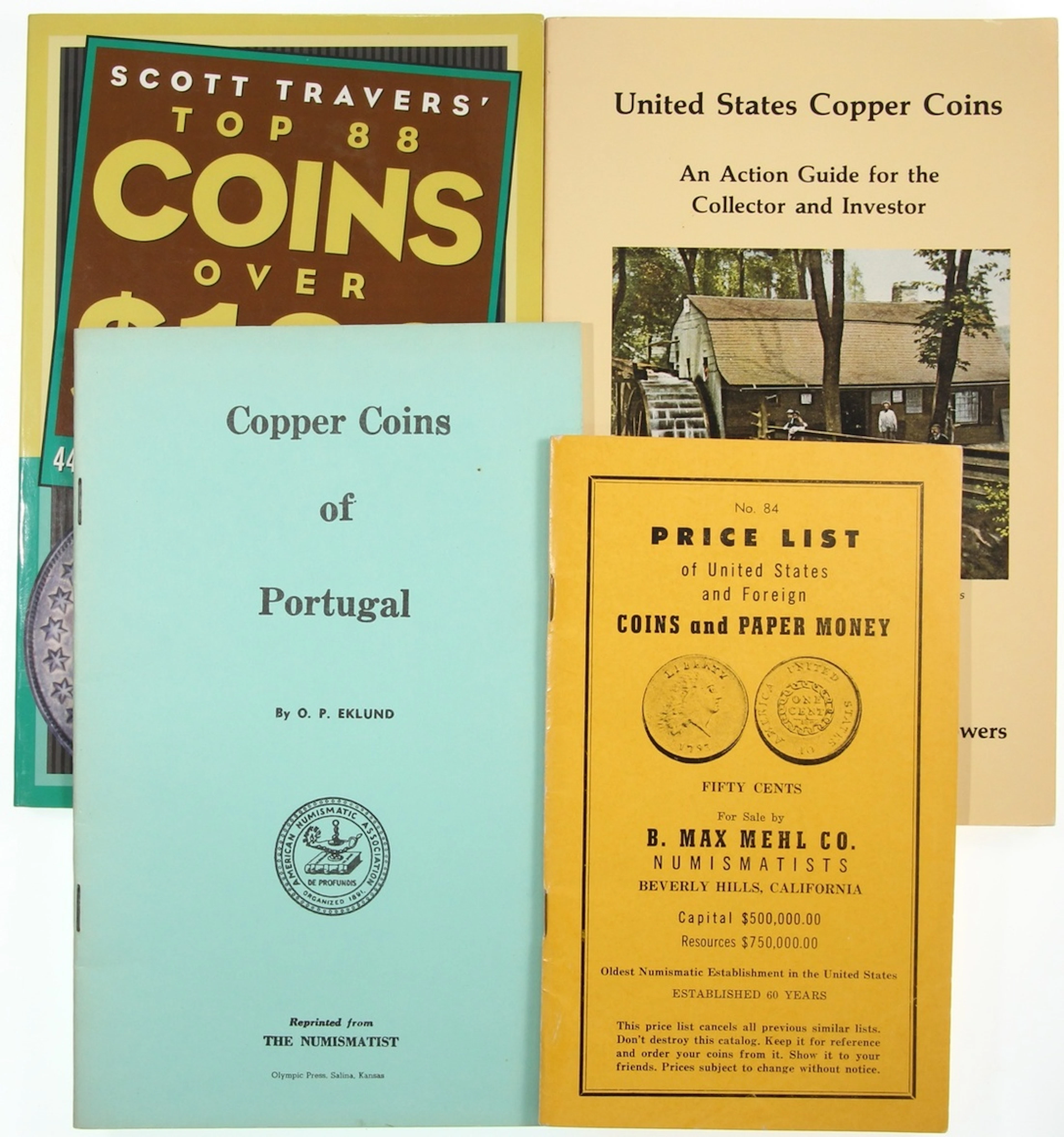 Literature: World and US coins, a group of 4x, including