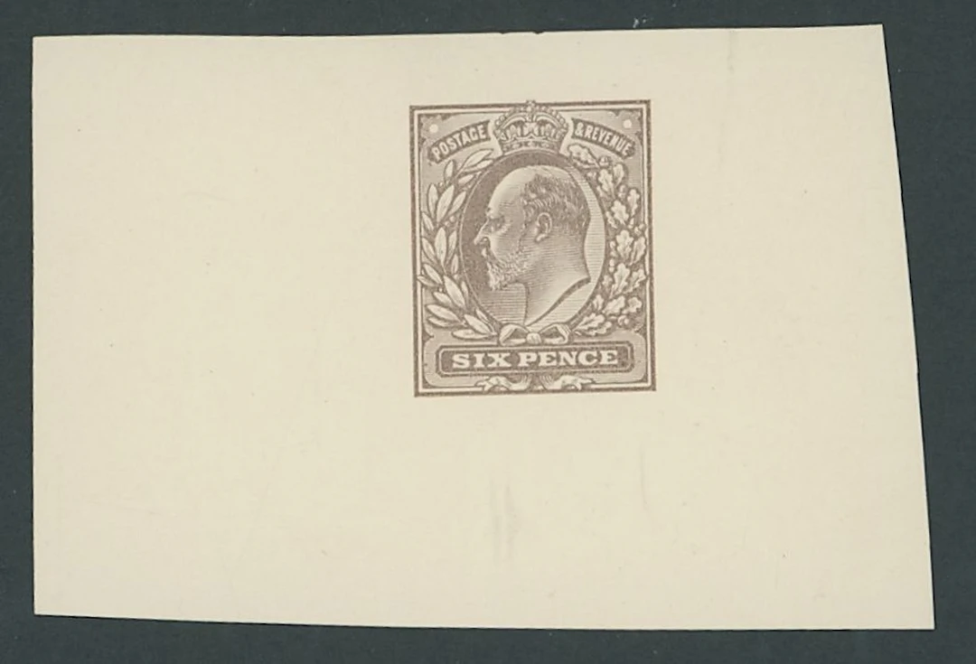 Great Britain King Edward VII 1911 Somerset House 6d. colour trial