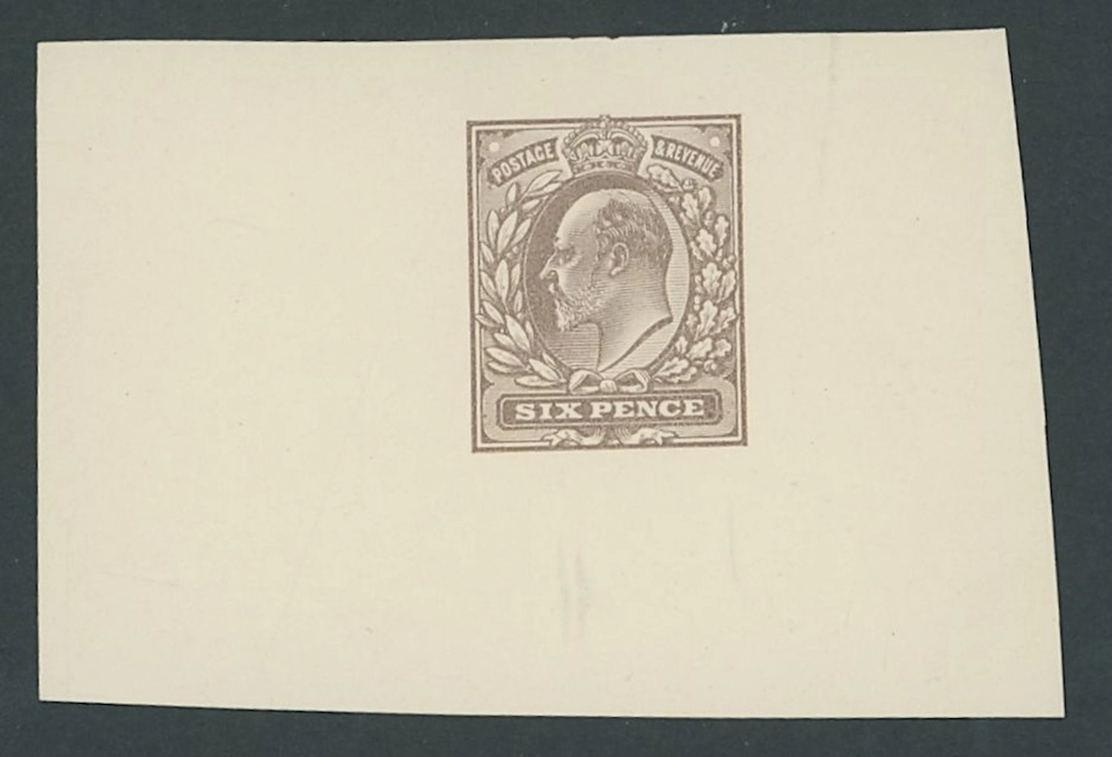 Great Britain King Edward VII 1911 Somerset House 6d. colour trial