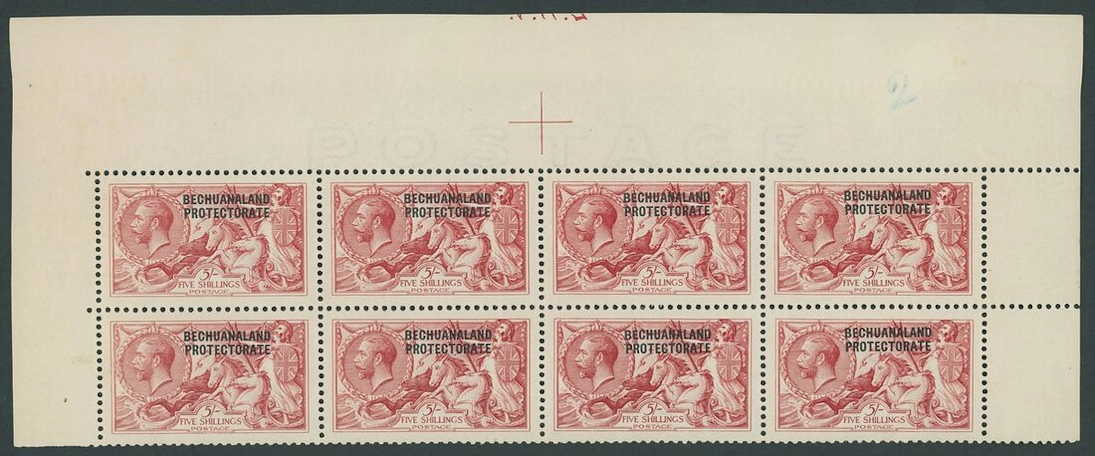 Colonial Countries Overprinted on Great Britain Bechuanaland 1914-23