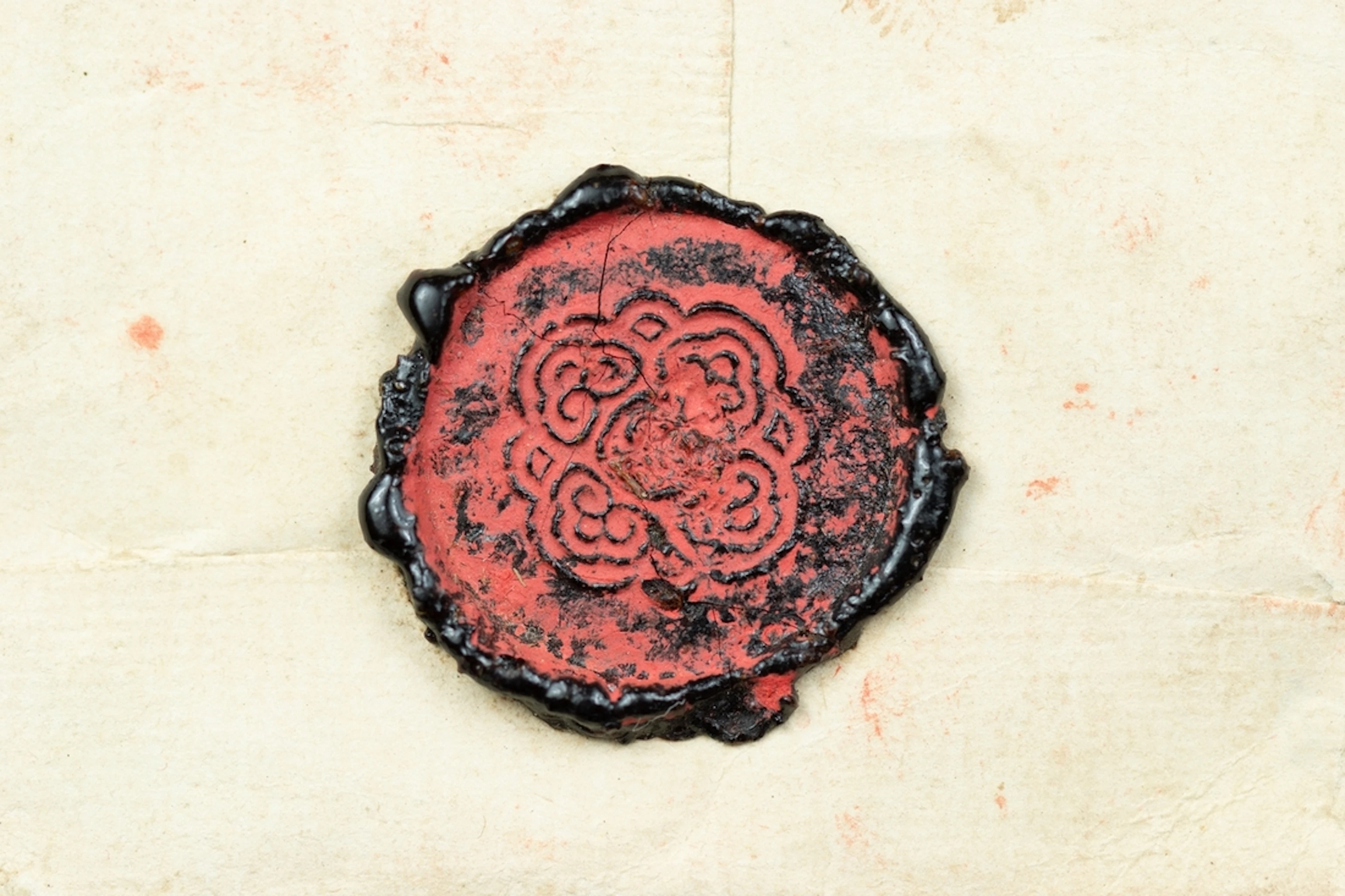 Tibet Dalai Lama Mail Thirteenth Dalai Lama Floral Seal 1910 (16 Aug.)