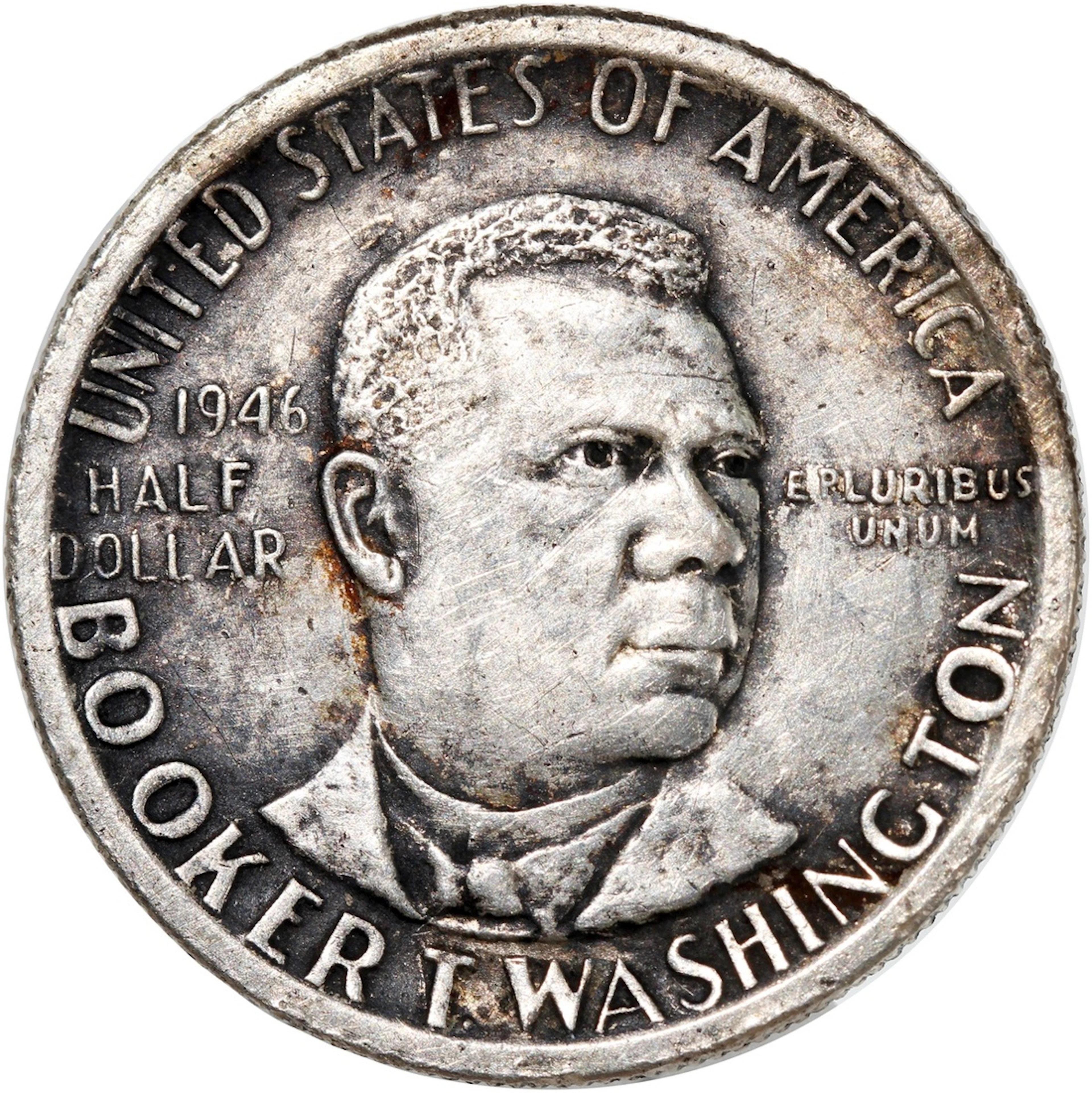 United States of America, silver half dollar, 1946, 'Booker T. Washington'
