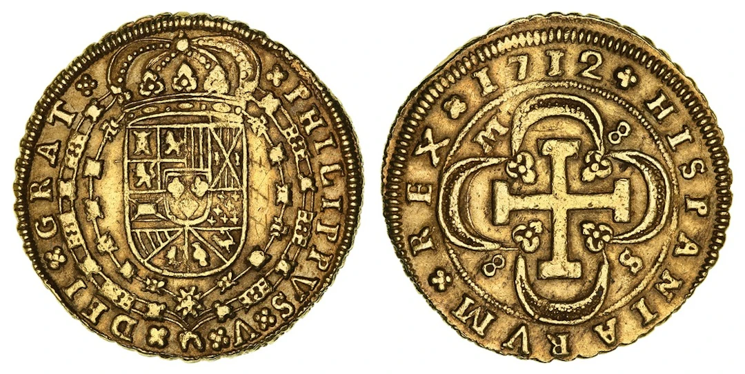 NGC AU | Spain, Philip V (1700-1746), Second Issue, 'Cross' Type