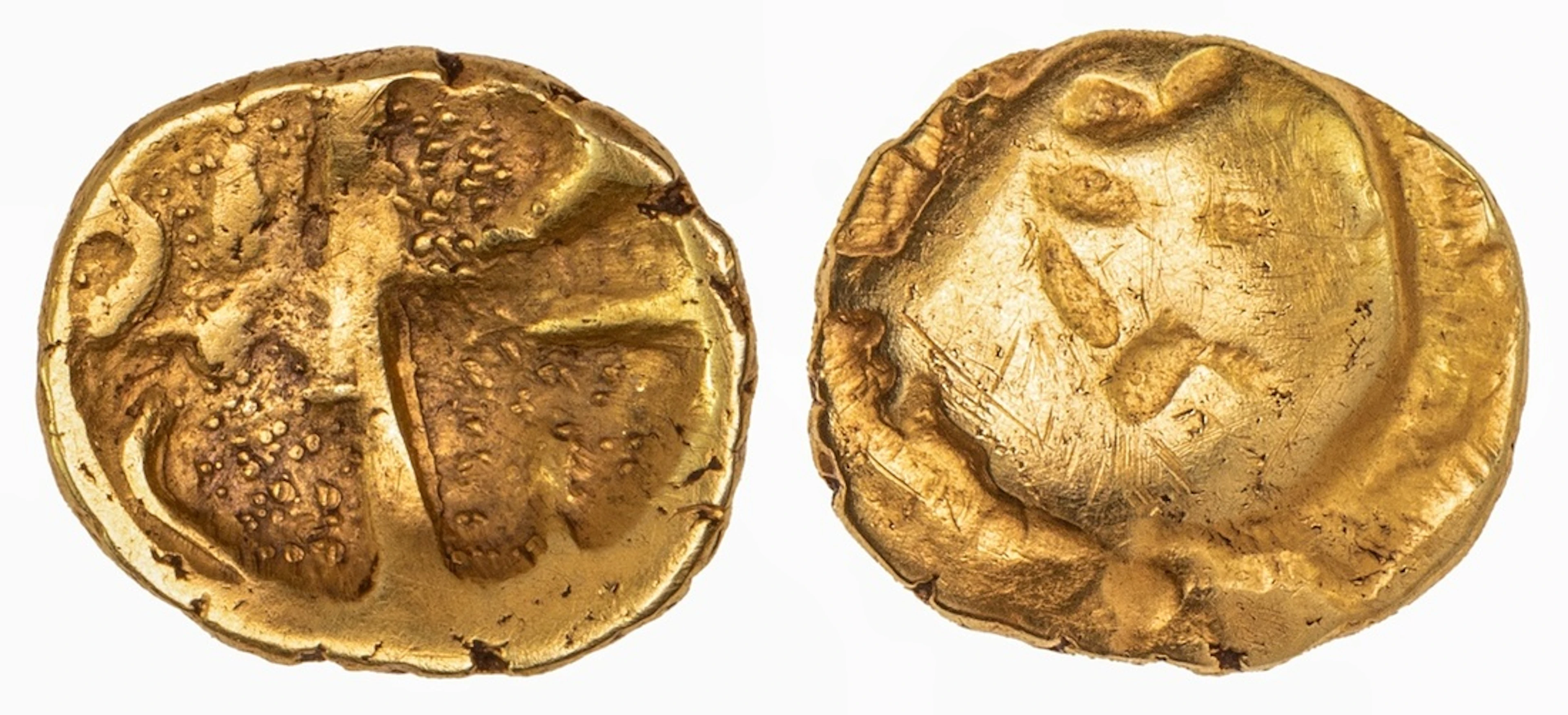 Corieltauvi, AV Quarter-Stater, 'Lincolnshire Boat Tree' Type, devolved
