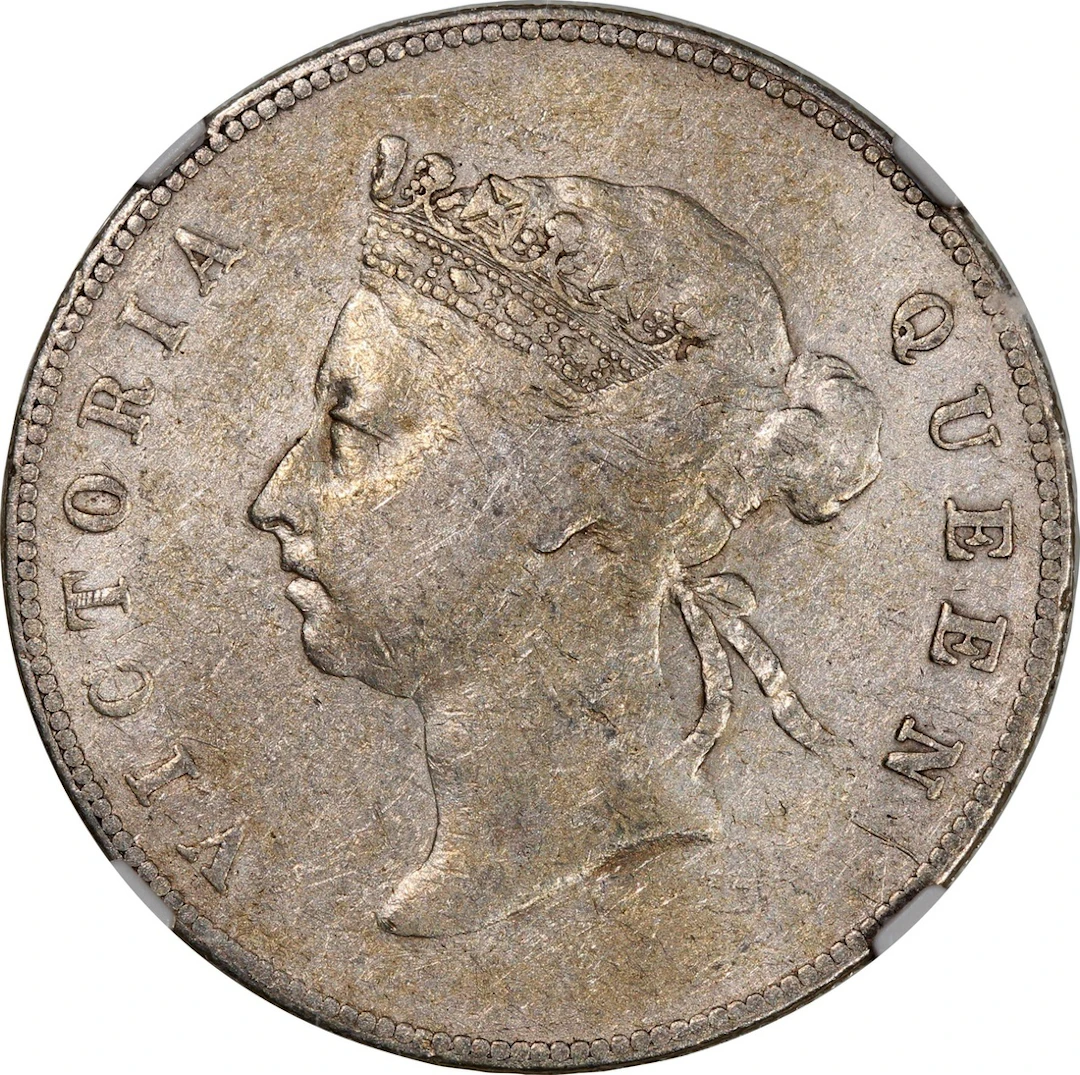 Hong Kong, Victoria, [NGC VF Details] silver 50 cents, 1891