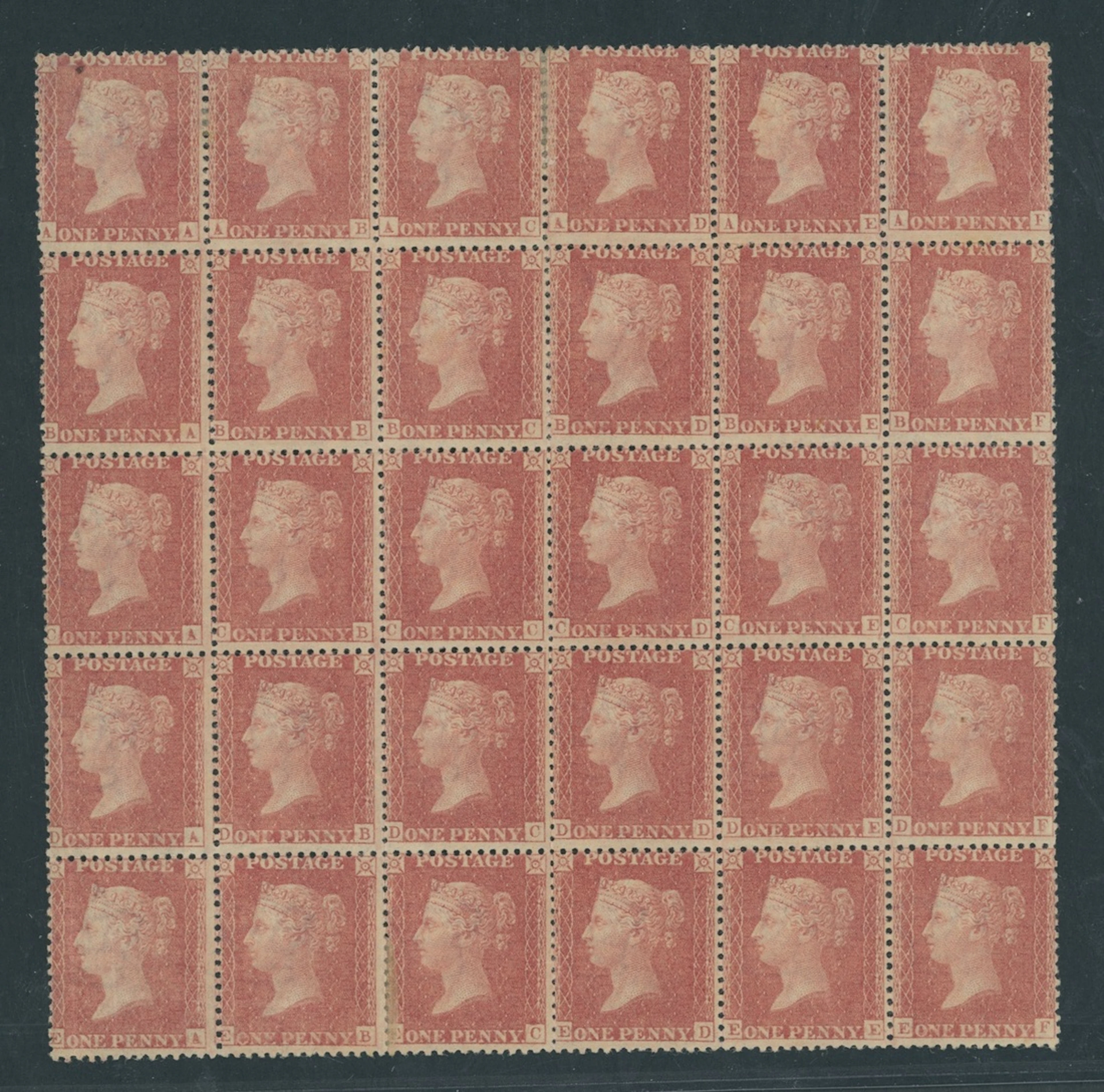Great Britain 1856-58 Watermark Large Crown, Perf. 14 1d. pale rose-pink