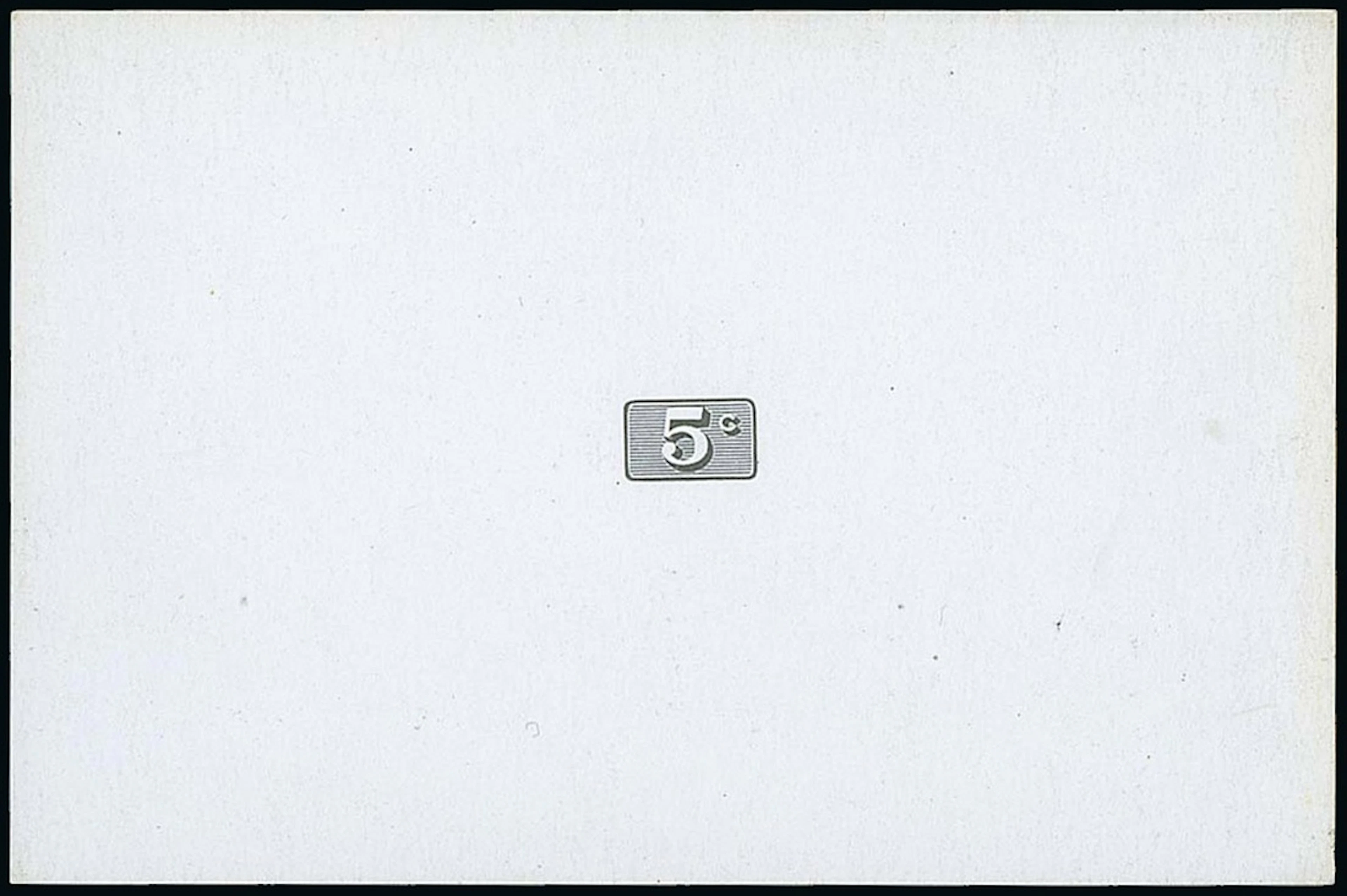 Sarawak 1922-23 New Colours and Values Die Proofs 5c. value tablet