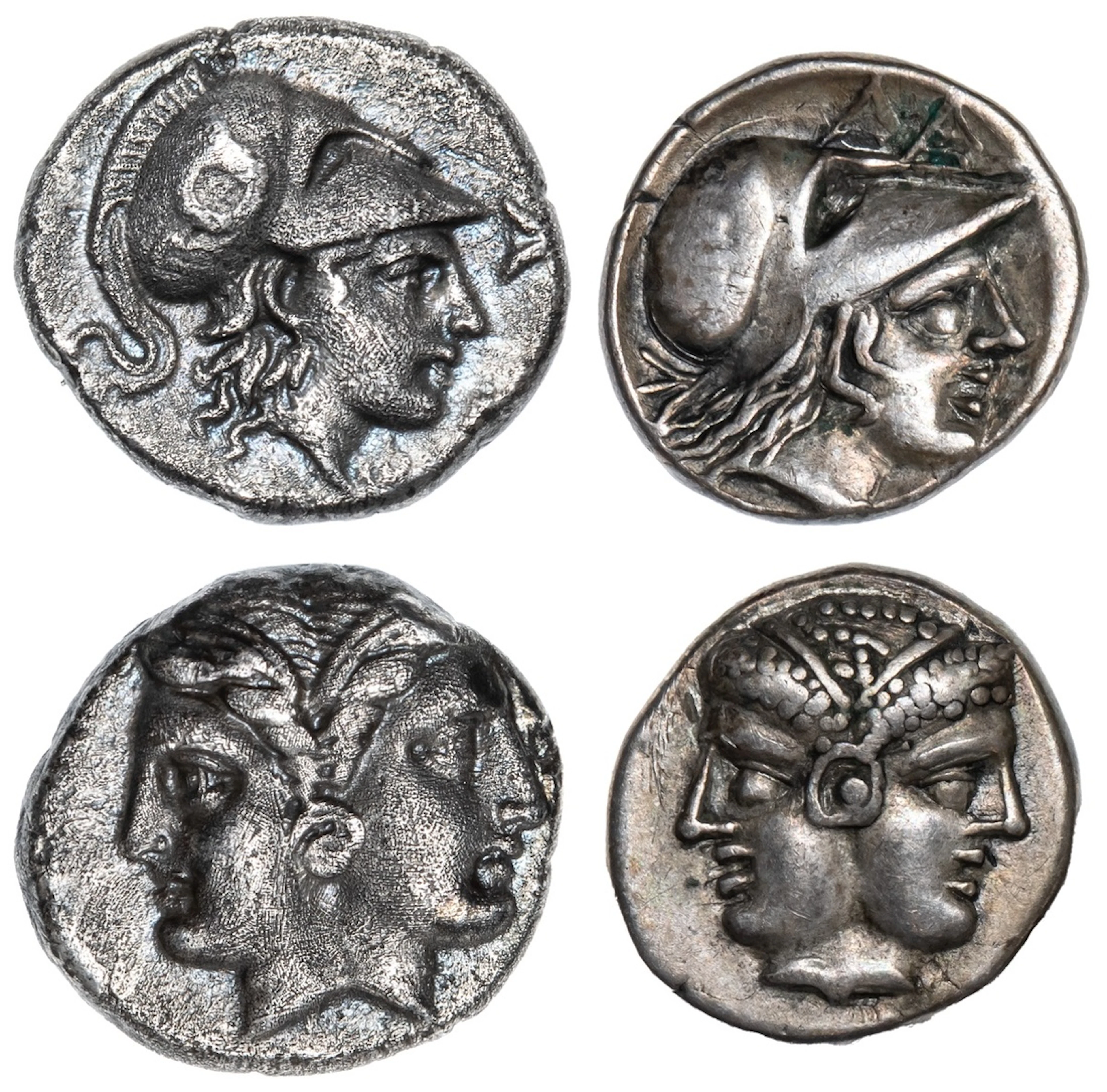 Mysia, Lampsakos, AR Hemidrachms or Diobols (2), struck c. 394-330