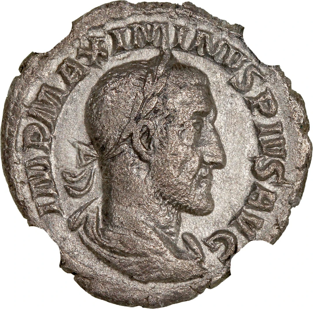 Roman Empire, [NGC Ancients VF] Maximinus I Thrax (AD 235-238), AR Denarius