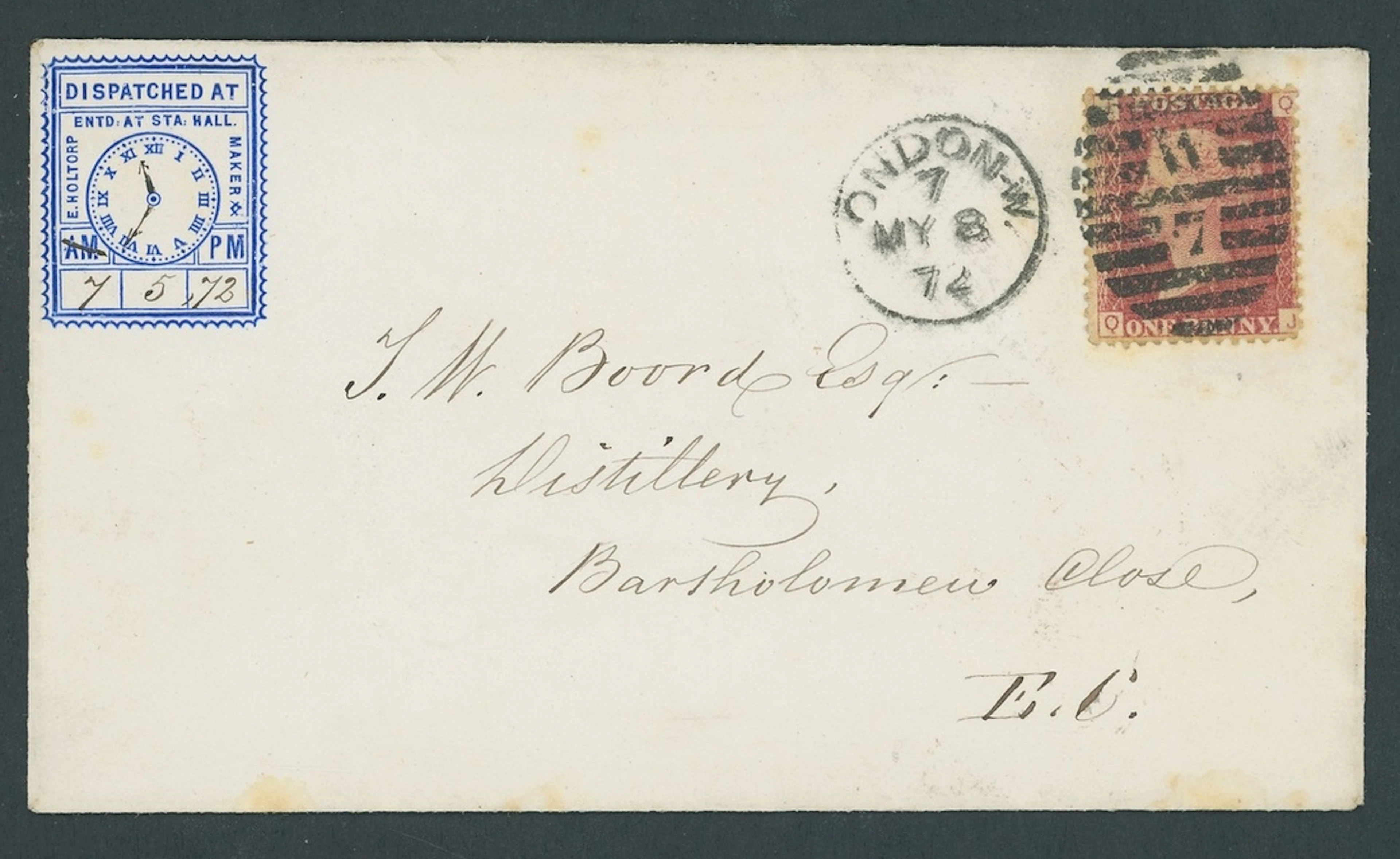 Great Britain Mulready Caricatures and Illustrated Envelopes 1874