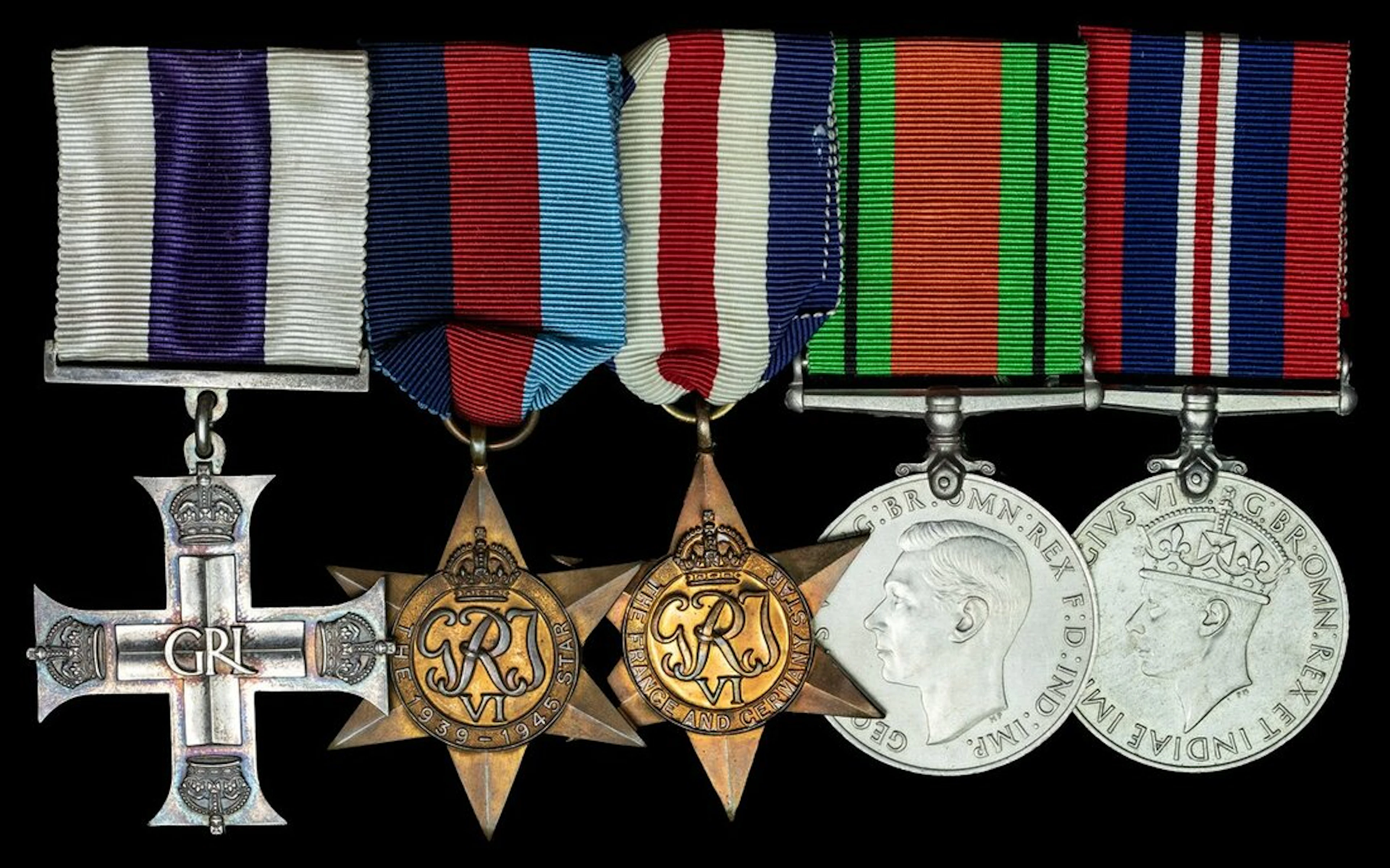 The superb 'D-Day Landings' M.C. group of five awarded to Major L.