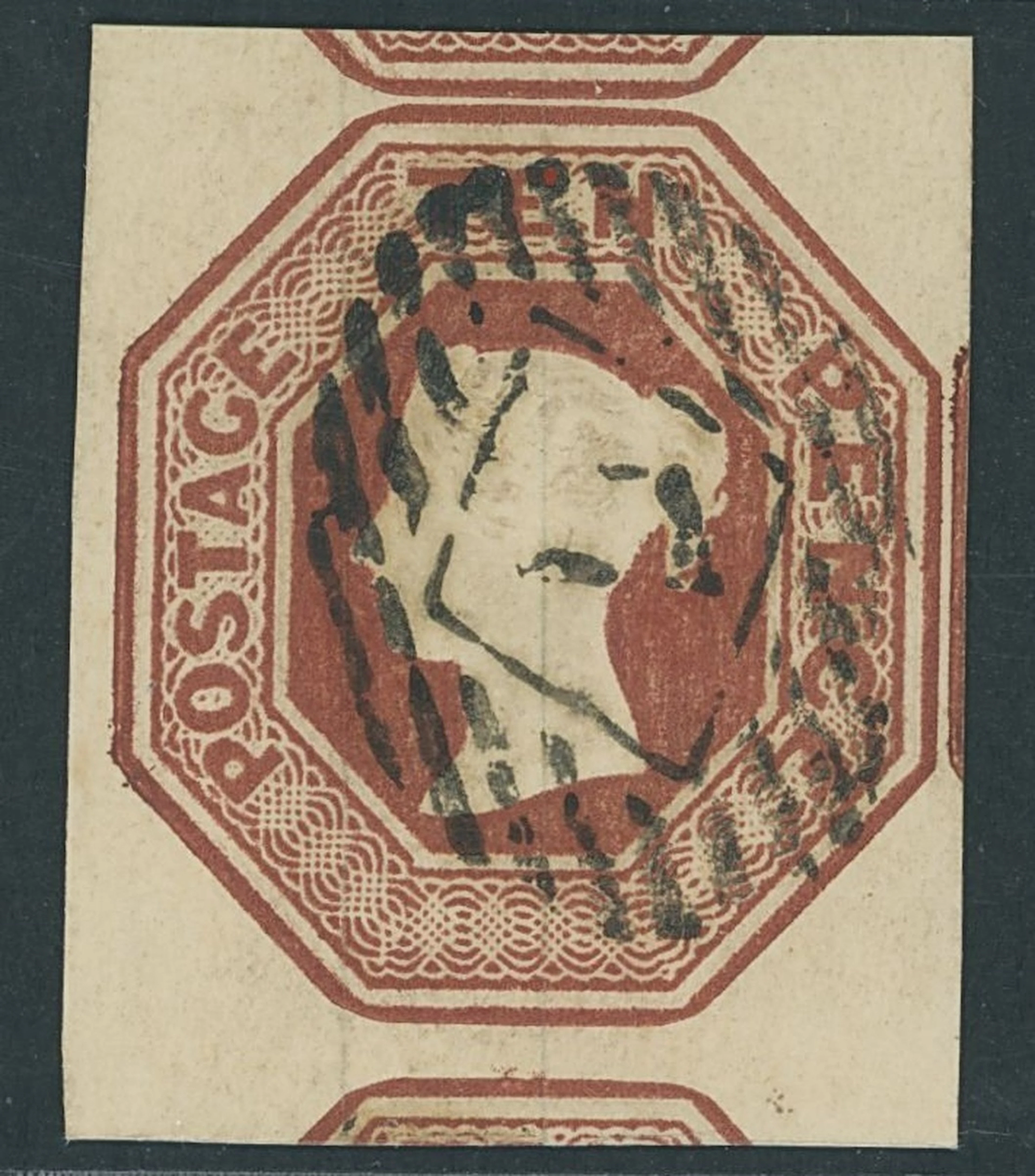 Great Britain 1847-54 Embossed 10d. brown, large to very large margins