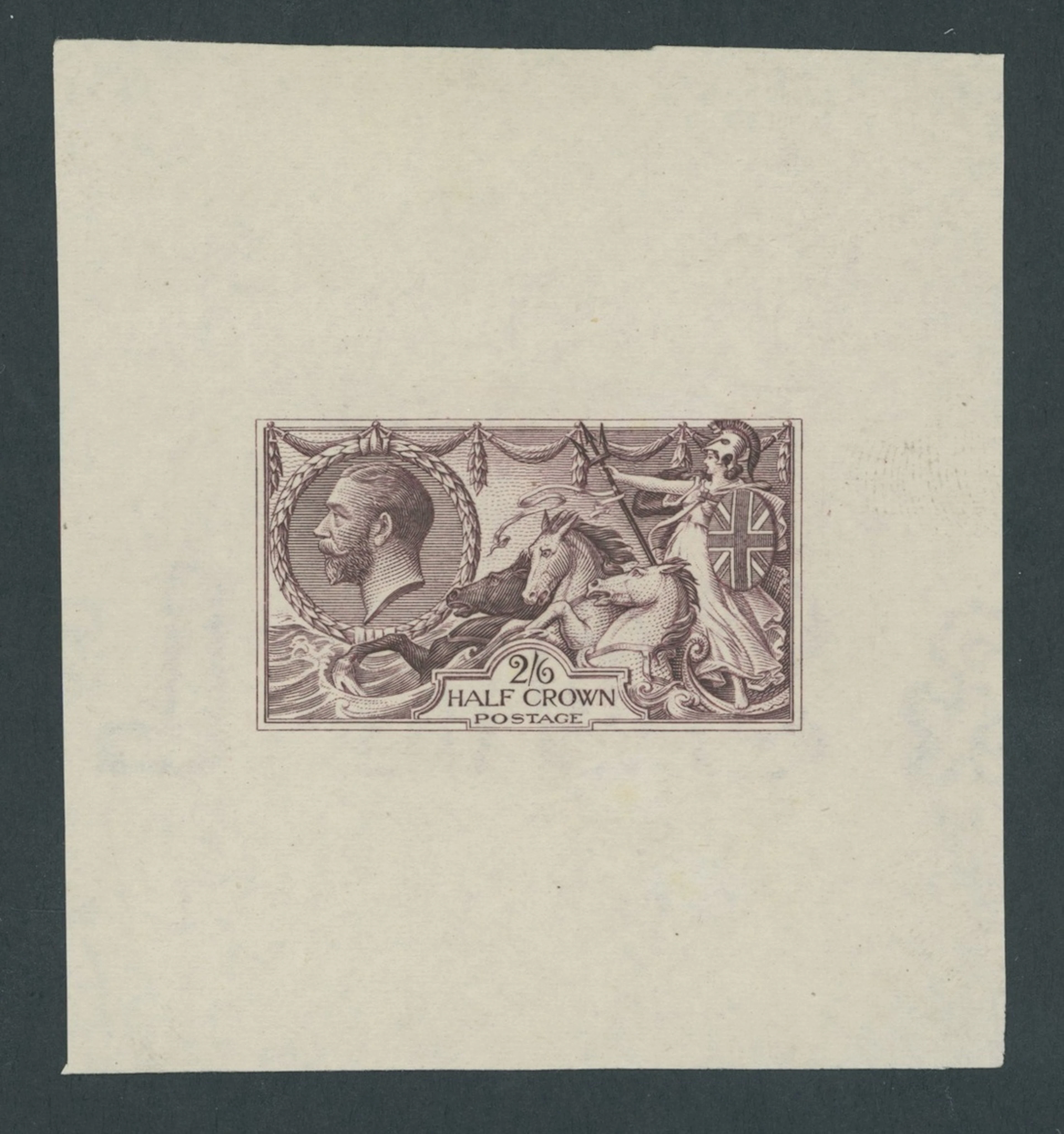 Great Britain King George V 1913 Waterlow 2/6d. master die proof (State