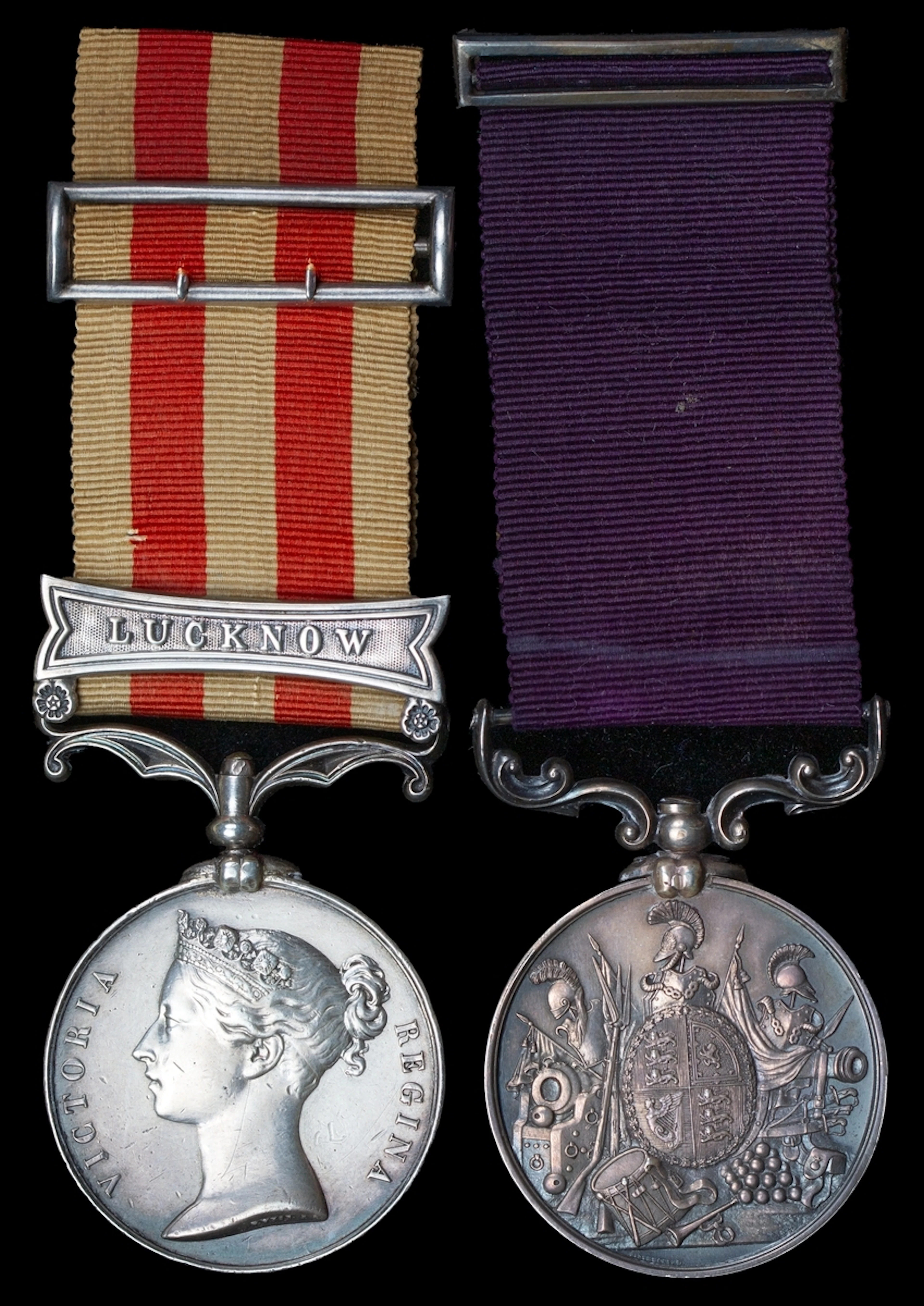 The campaign pair awarded to Sergeant H. Robertston, 42nd Highlanders