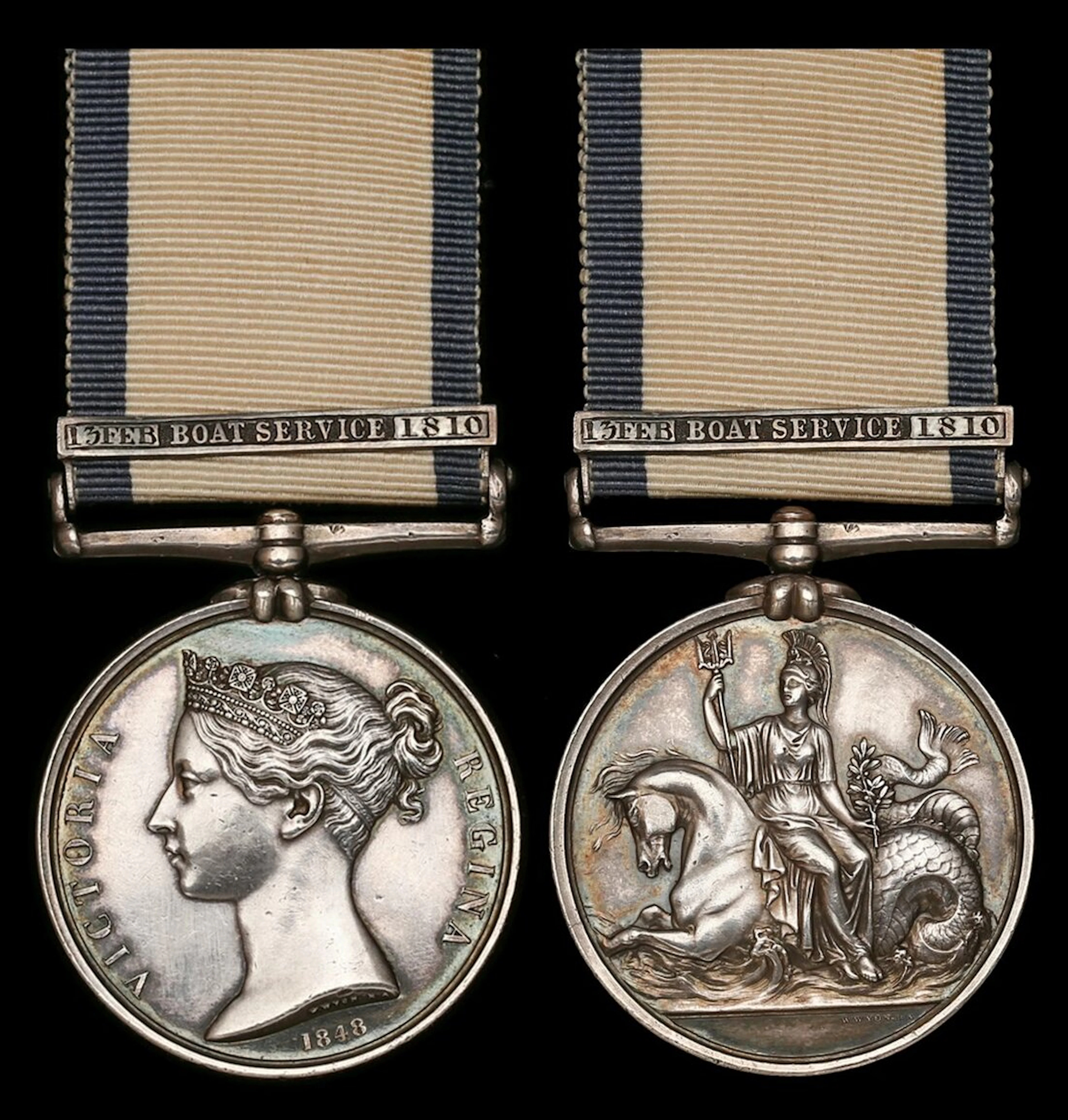 The Naval General Service Medal awarded to Lieutenant J. McArthur