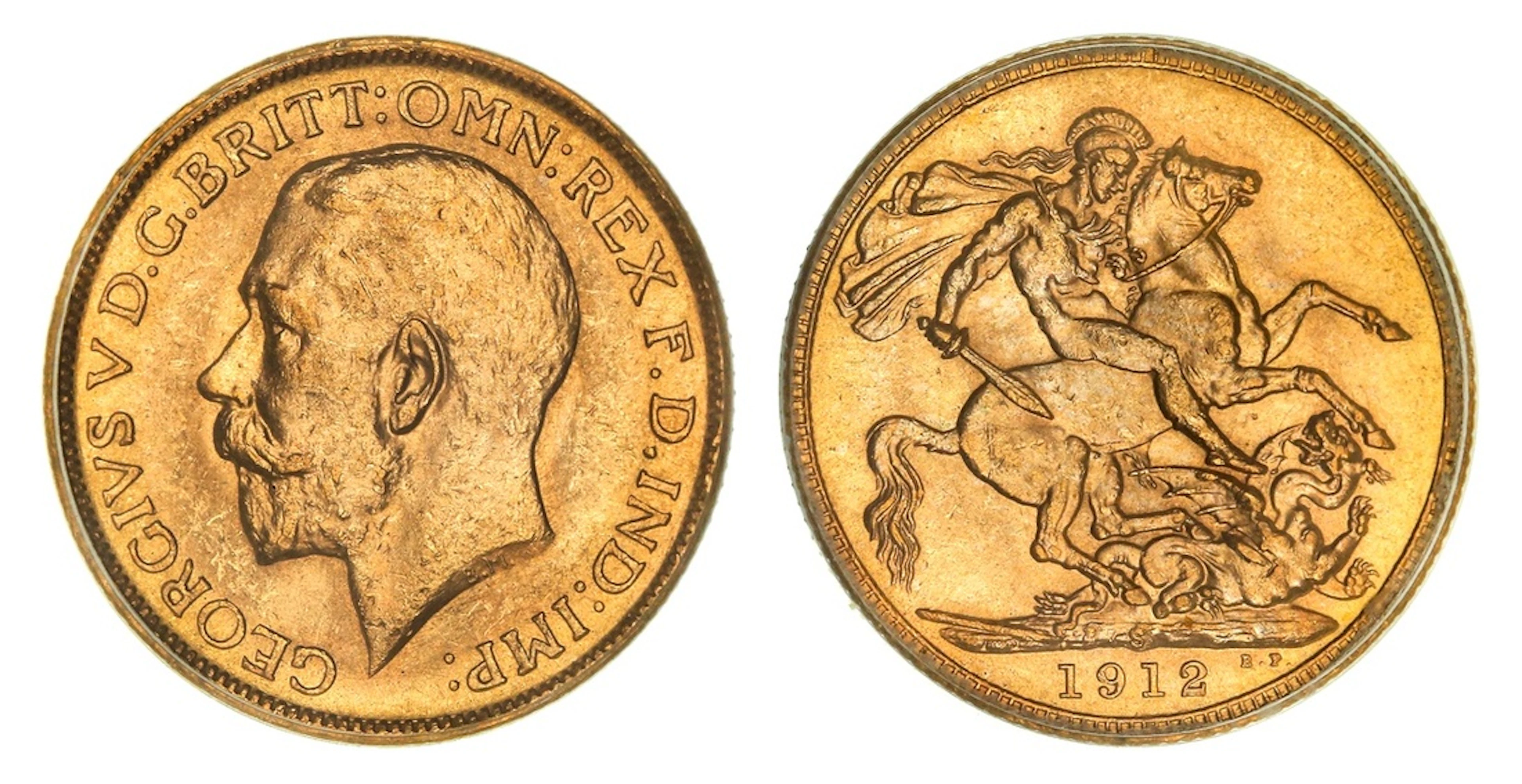 PCGS MS64 | Australia, George V (1910-1936), Sovereign, 1912-S, Sydney