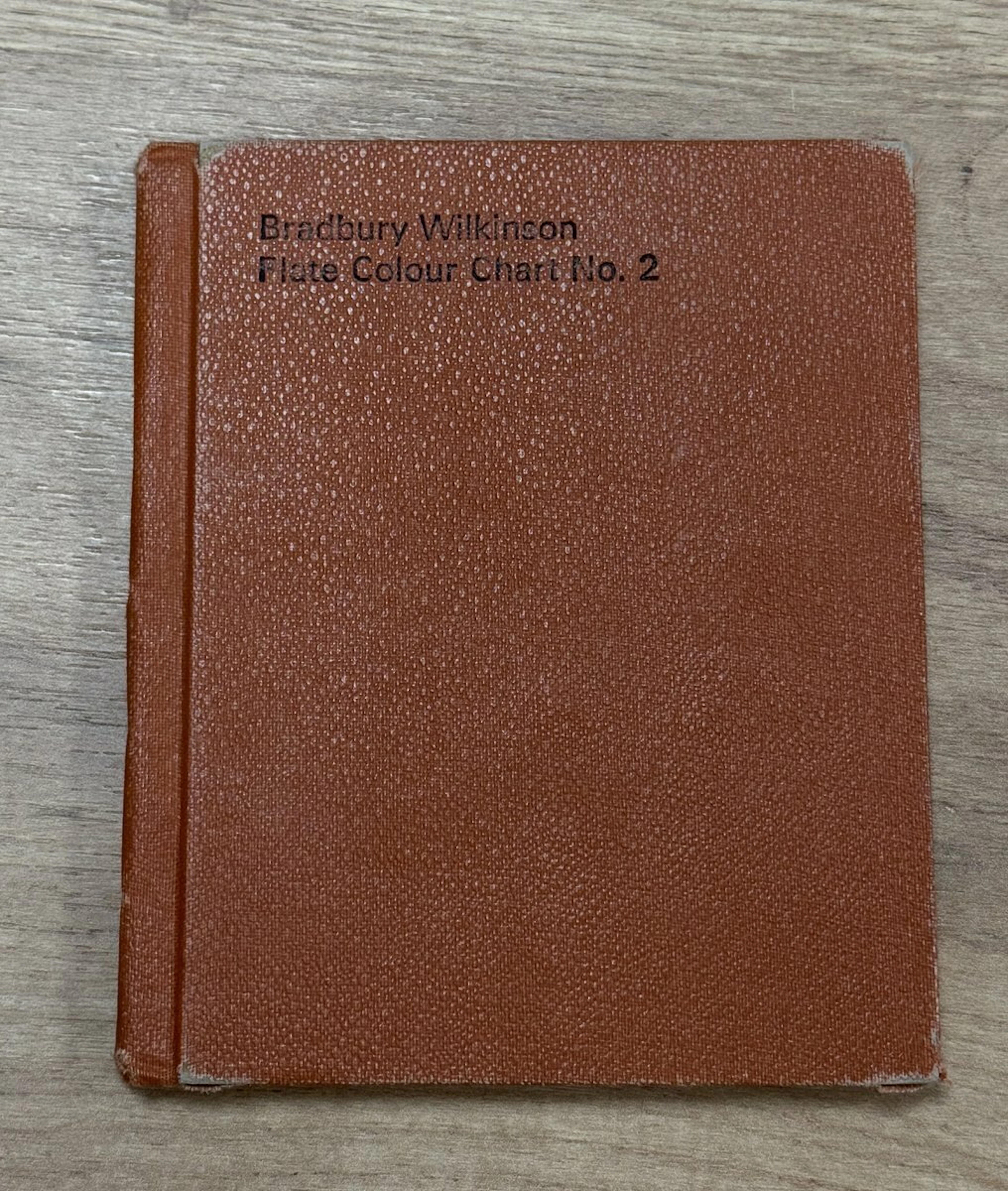 Bradbury Wilkinson Plate Colour Chart Book, Plate Colour Chart No.