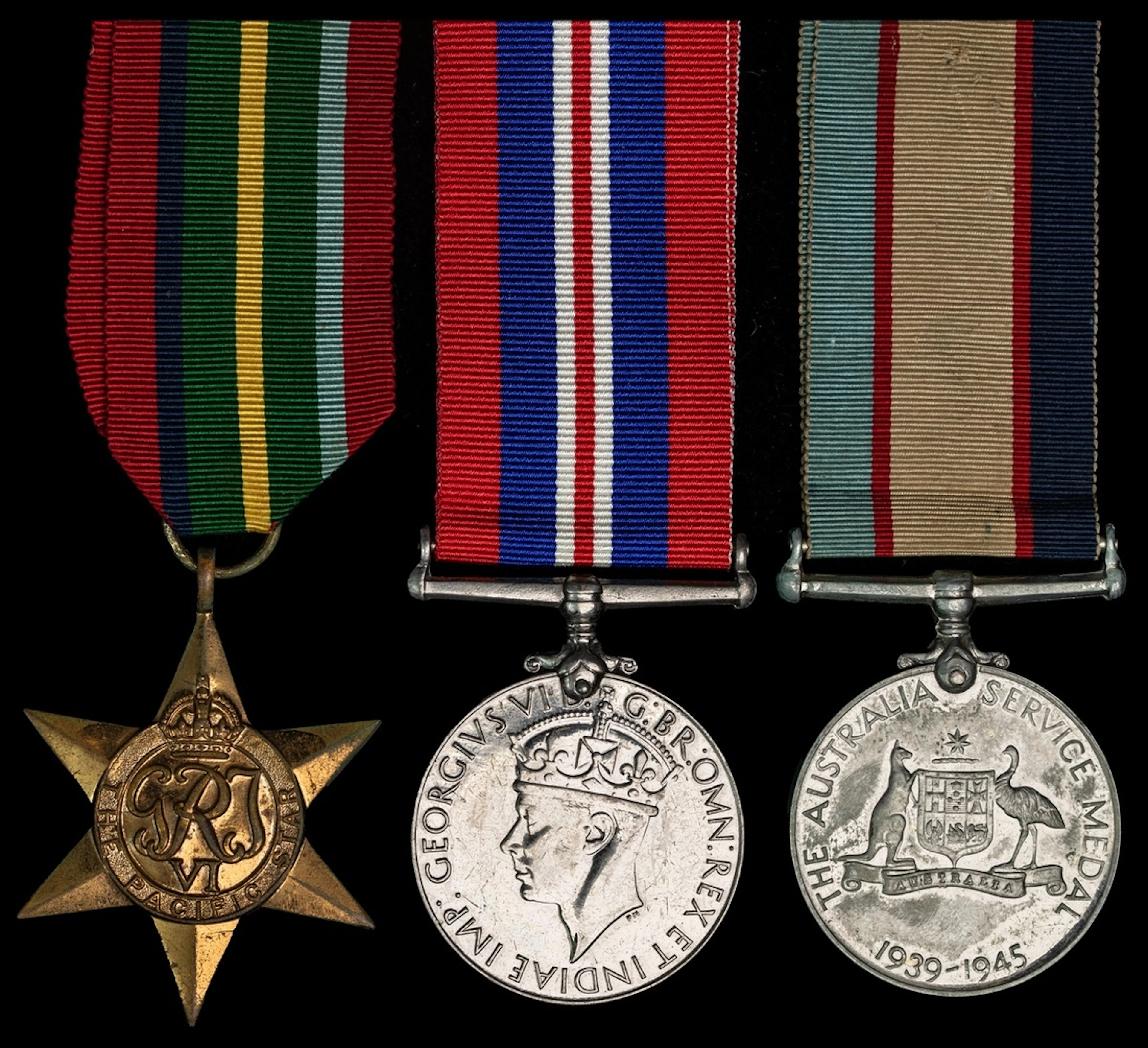 War Medal 1939-45 (2) (SX 35206 C.V. Wilson, VX 133314 F. Nilsson)