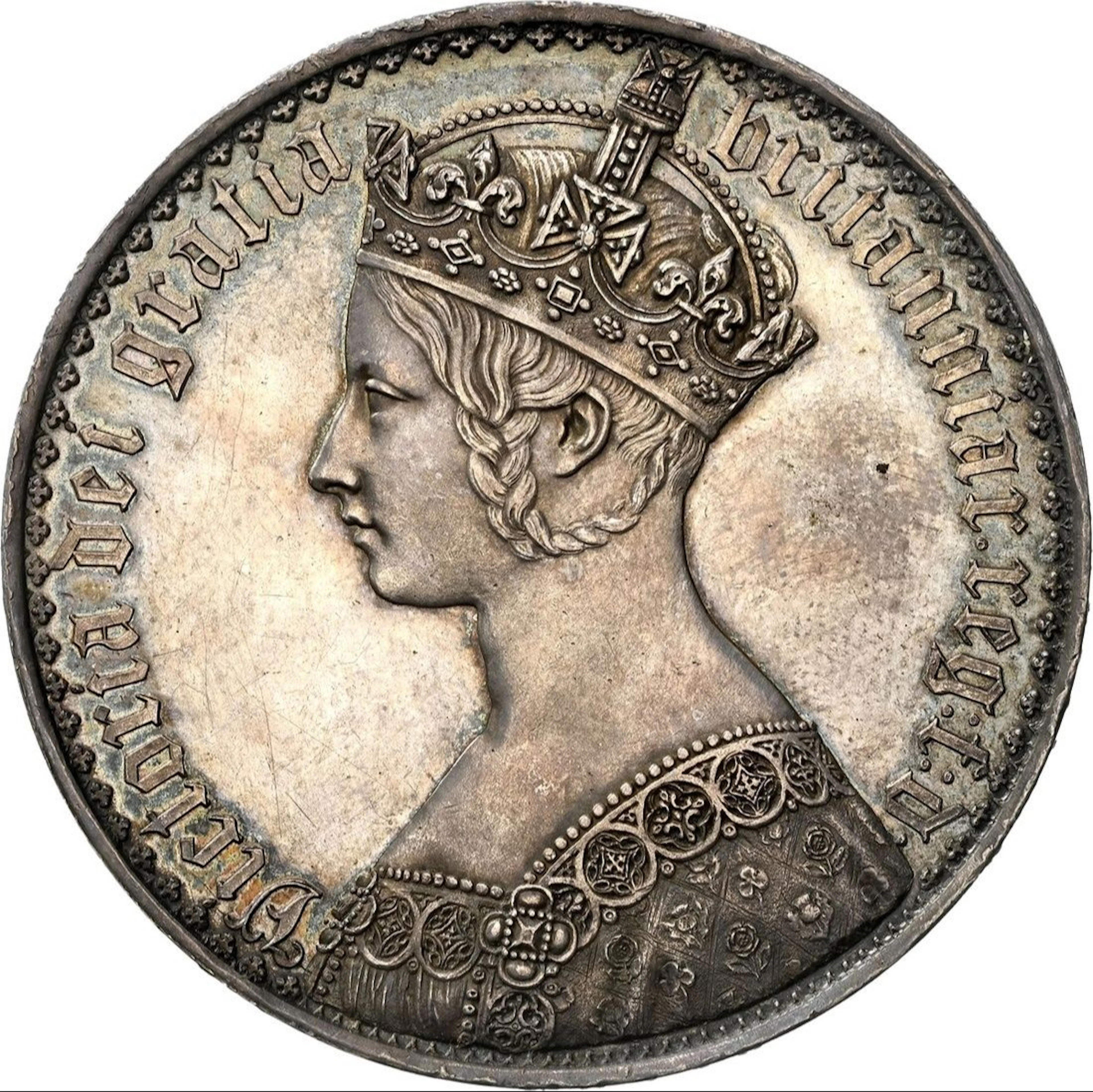NGC PF62 | Victoria (1837-1901), Pattern Proof 'Gothic' Crown, MDCCCXLVII