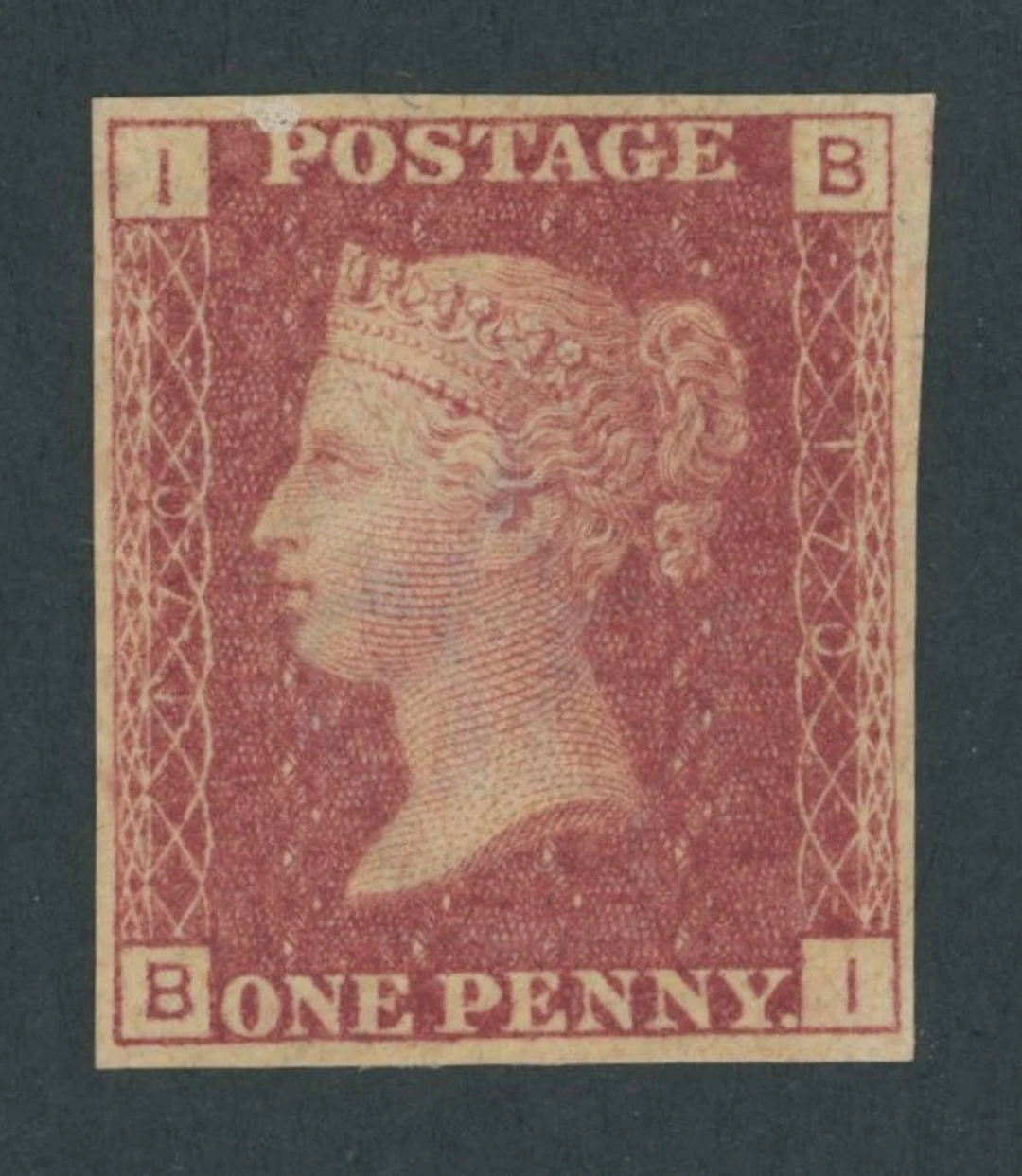 Great Britain 1864-79 Plate 170: imperforate imprimatur lettered BI