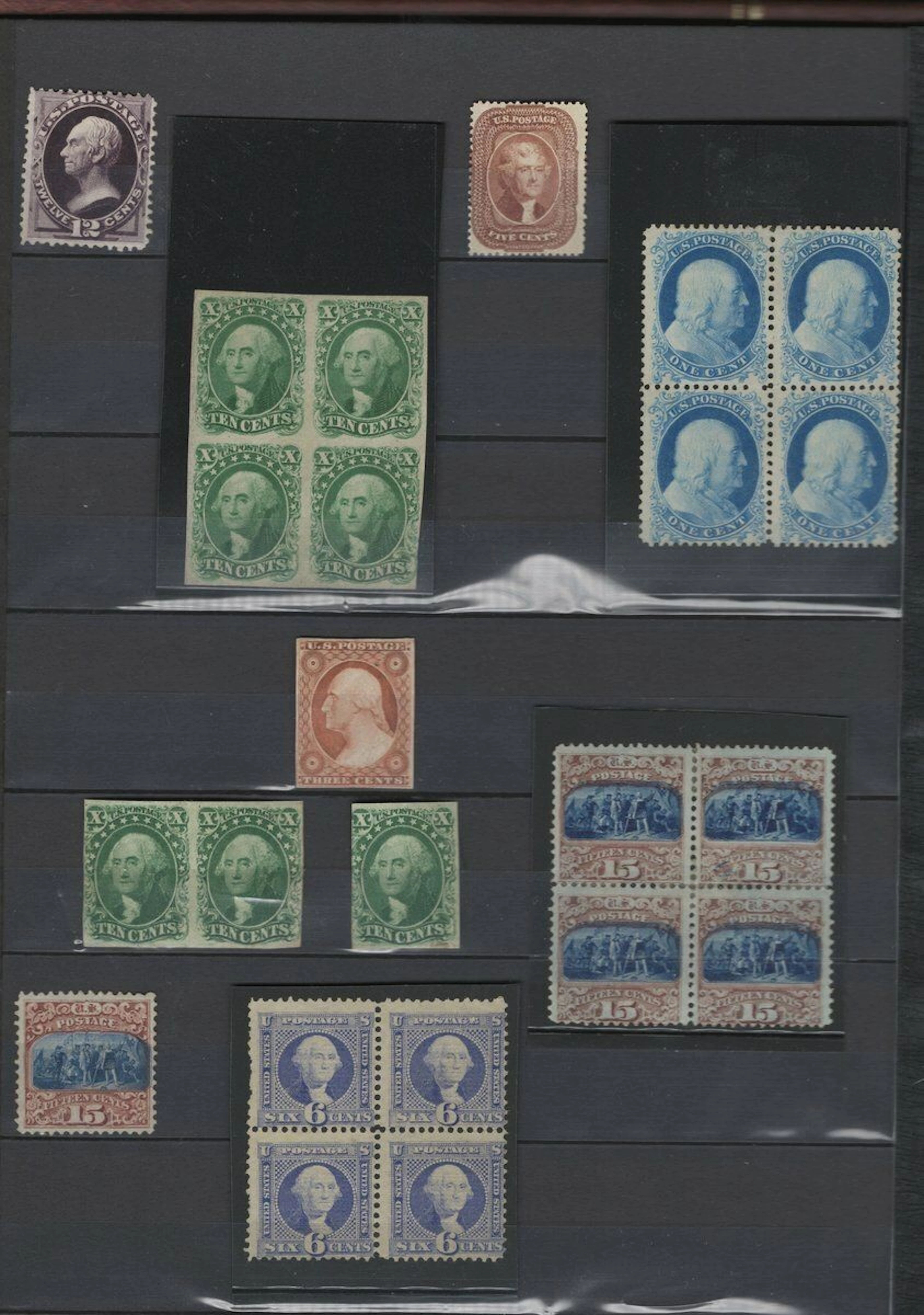 United States 1847-1934. A magnificent collection mounted in a Scott