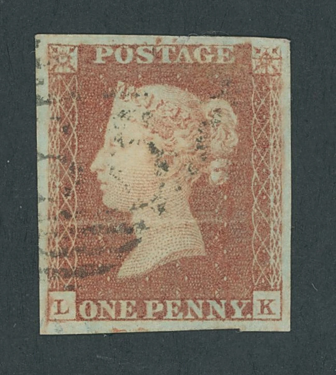 Great Britain 1841-53 One Penny Red-Brown Plate 75: LF, the famous